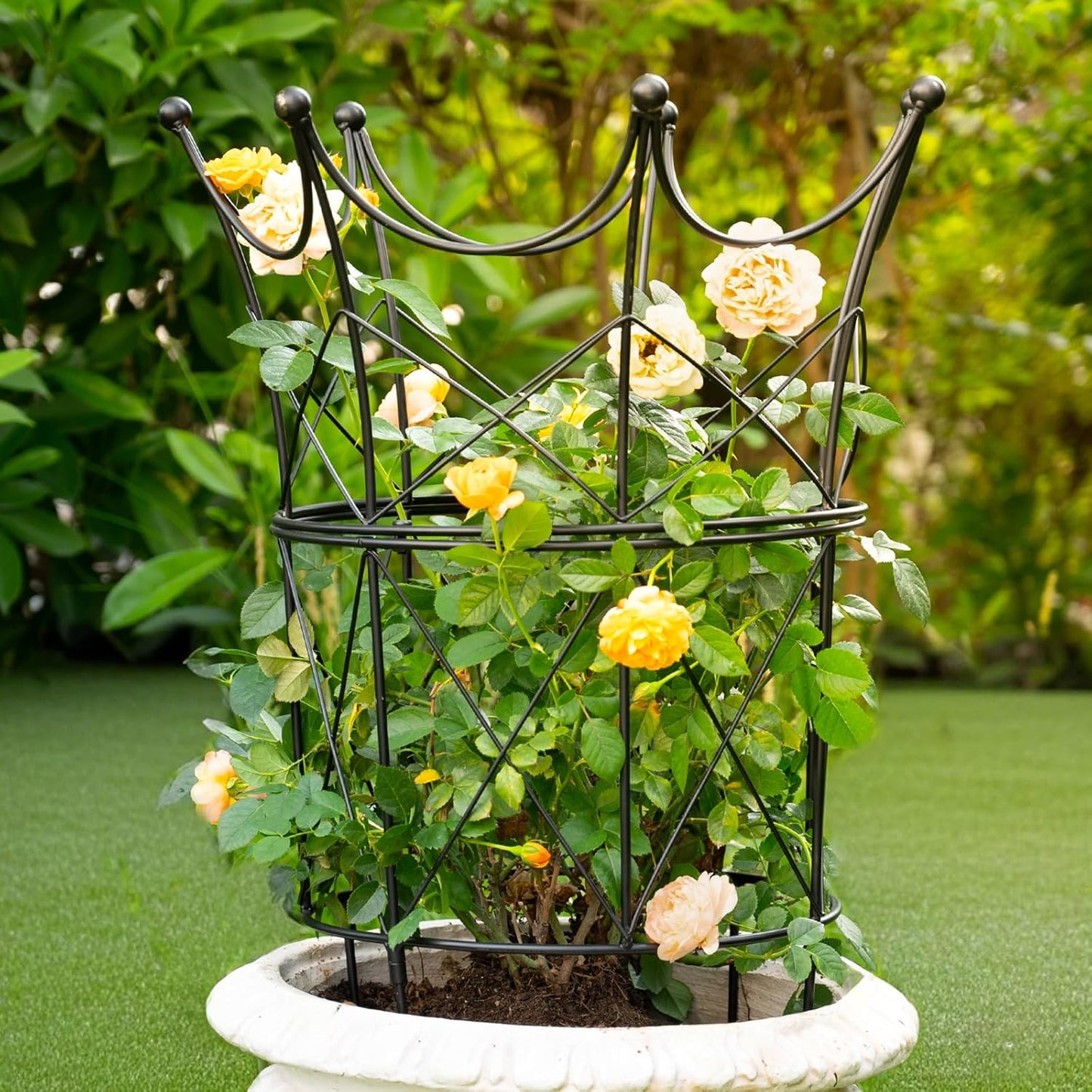Large Obelisk Trellis for Plant Supports - Elegant Metal Design
