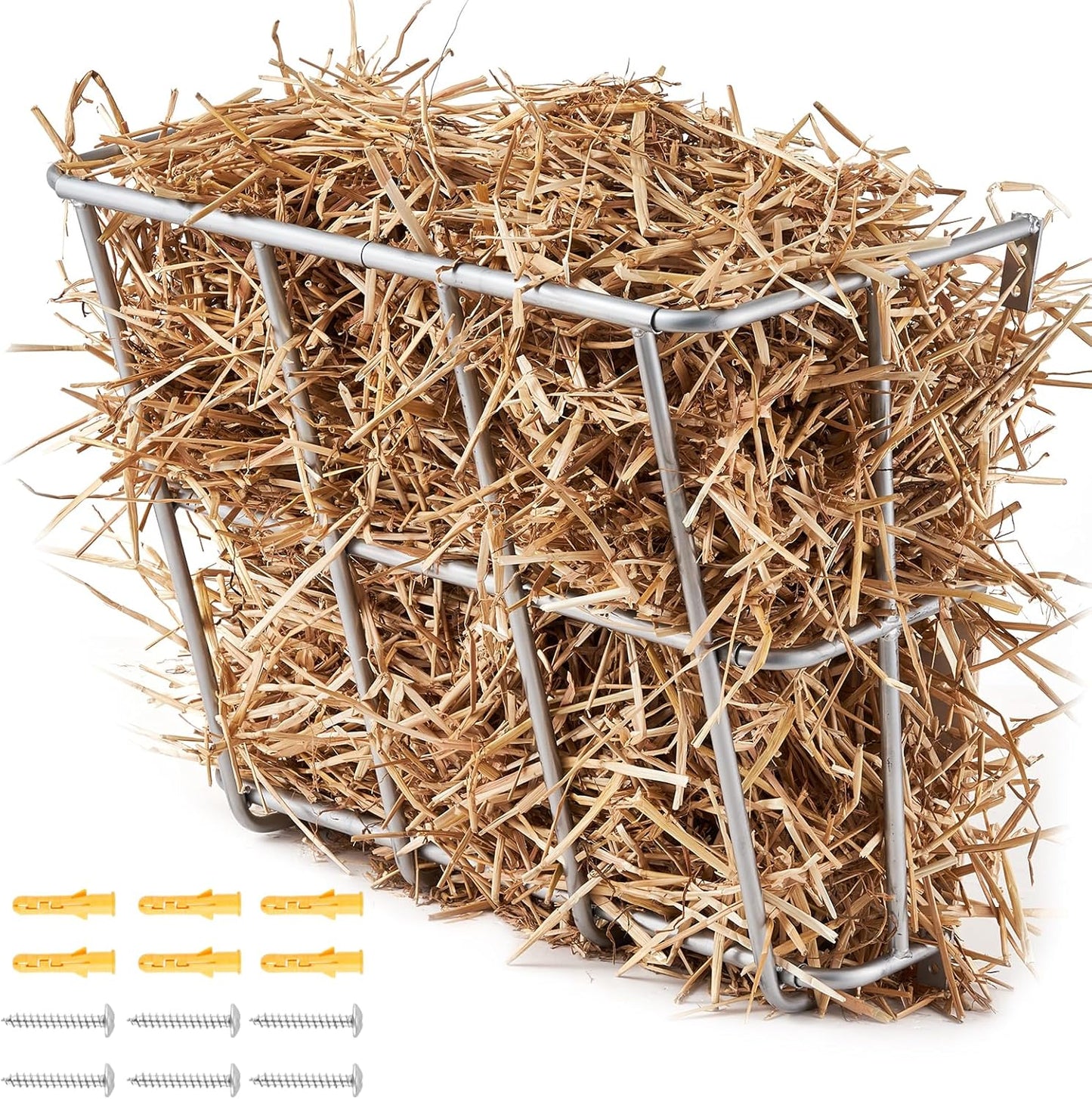 VEVOR Livestock Feeder: Heavy-Duty Steel Hay Rack for Farms