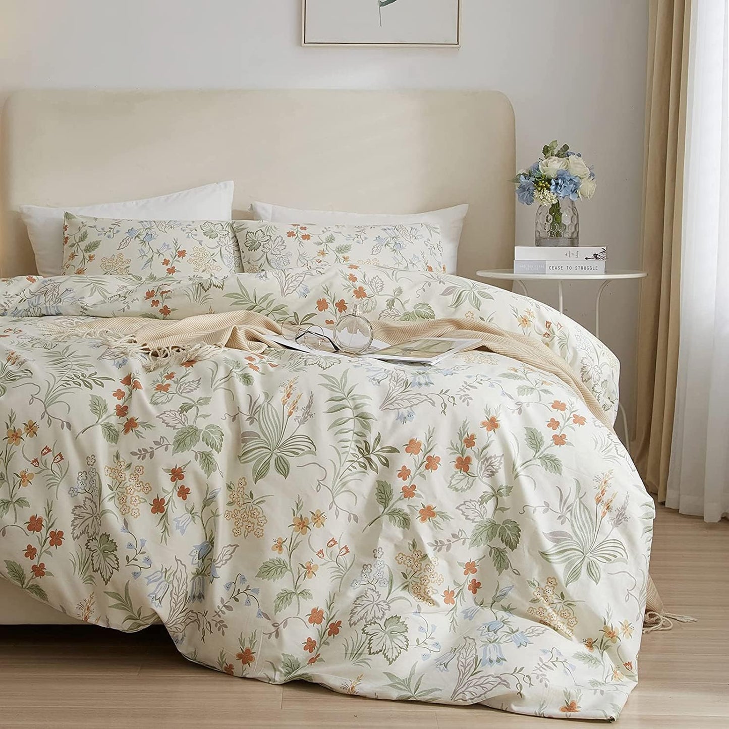 HighBuy Beige Comforter Twin XL Set for Cozy Boho Aesthetic