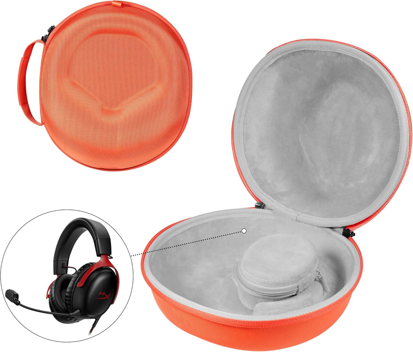 Hard Organizer Portable Carry Travel Case for Headphones