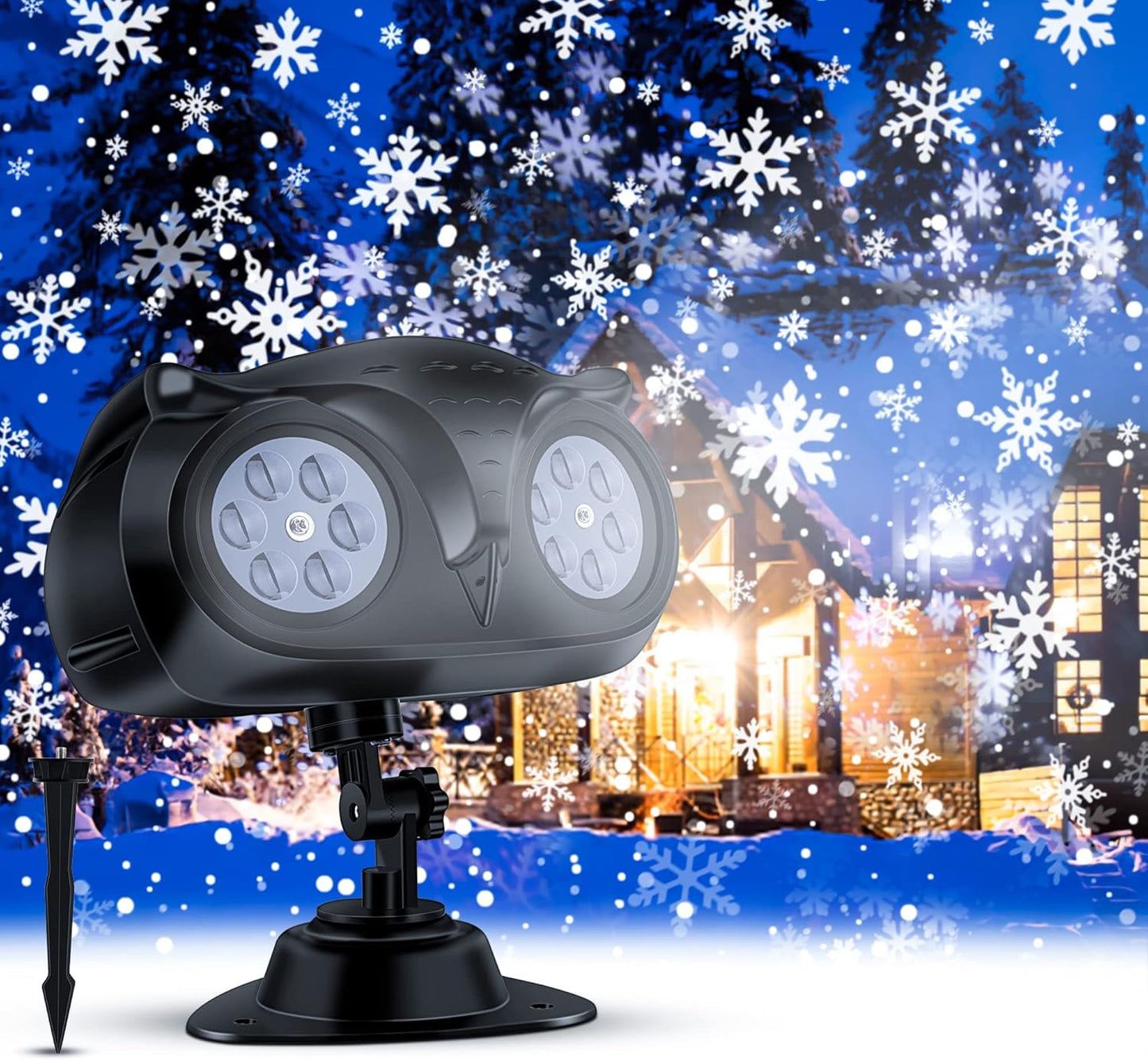 White LED Snowfall Lights - Festive Holiday Decor!