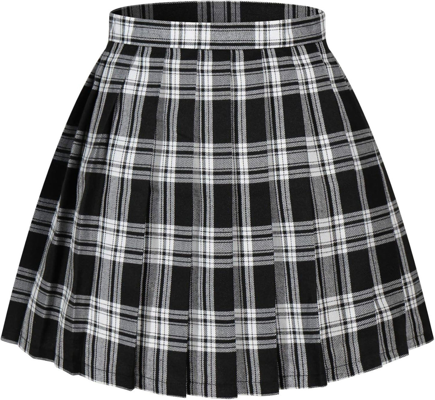 Women Girls Plaid Pleated Skirts by yiwu yucong factory