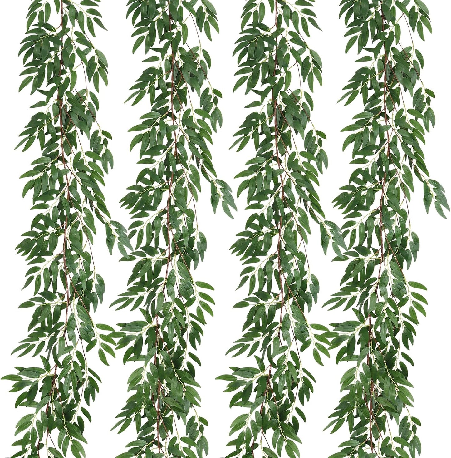 Artificial Willow Leaves Vine Twigs for Wedding and Party Decor
