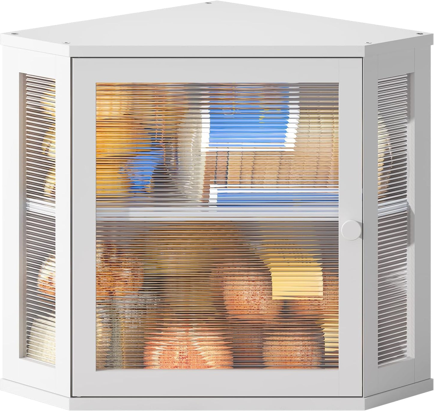 BMOSU Corner Bread Box for Kitchen Countertop - Large Capacity