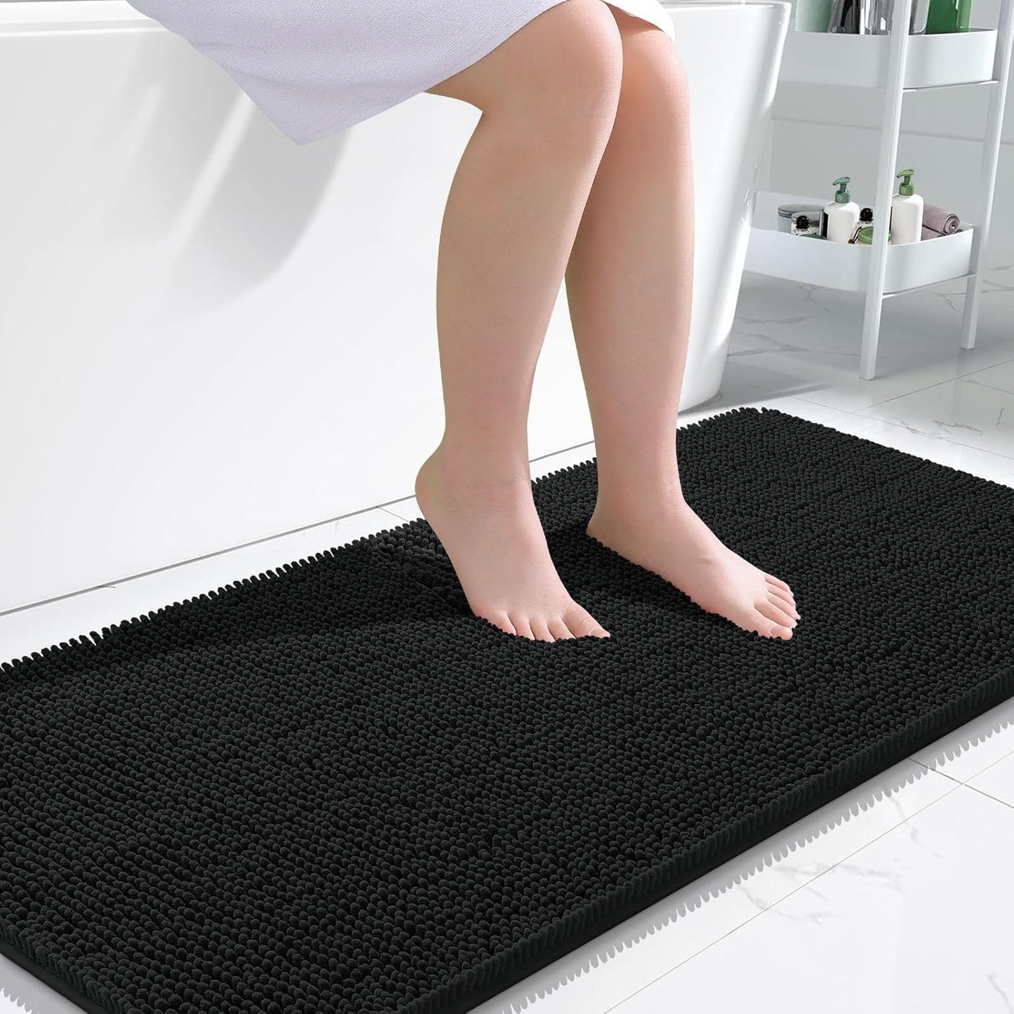 OLANLY Extra Soft Chenille Bath Rugs for Ultimate Comfort