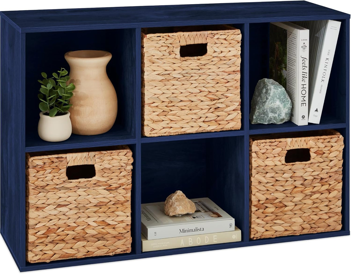 Kids Bookcase 6-Cube Storage Organizer for Toys and Books