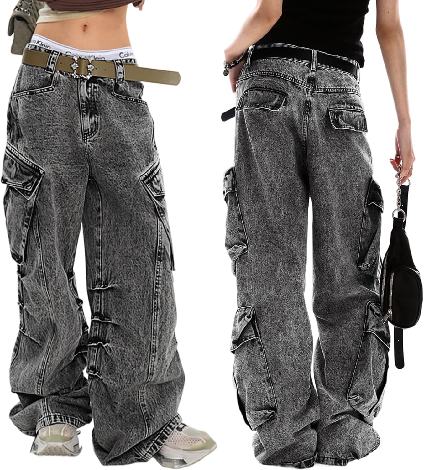 EMMIOL Women Boyfriends Hip Hop 90s Vintage Baggy Jeans Review
