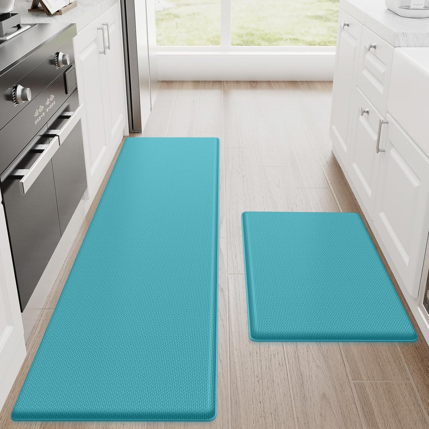 StepRite Kitchen Mats Set - Cushioned Anti Fatigue Kitchen Rugs