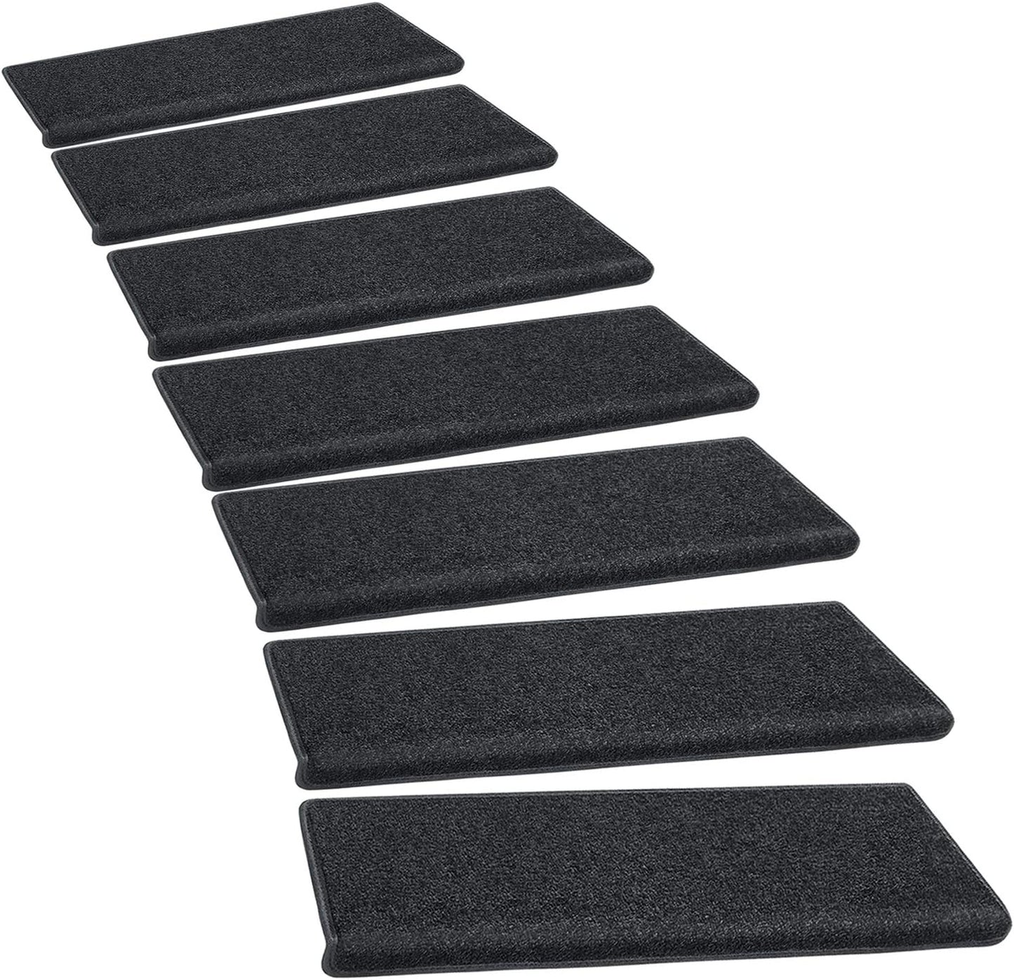 PURE ERA Bullnose Carpet Stair Treads Set Non-Slip Indoor Rugs