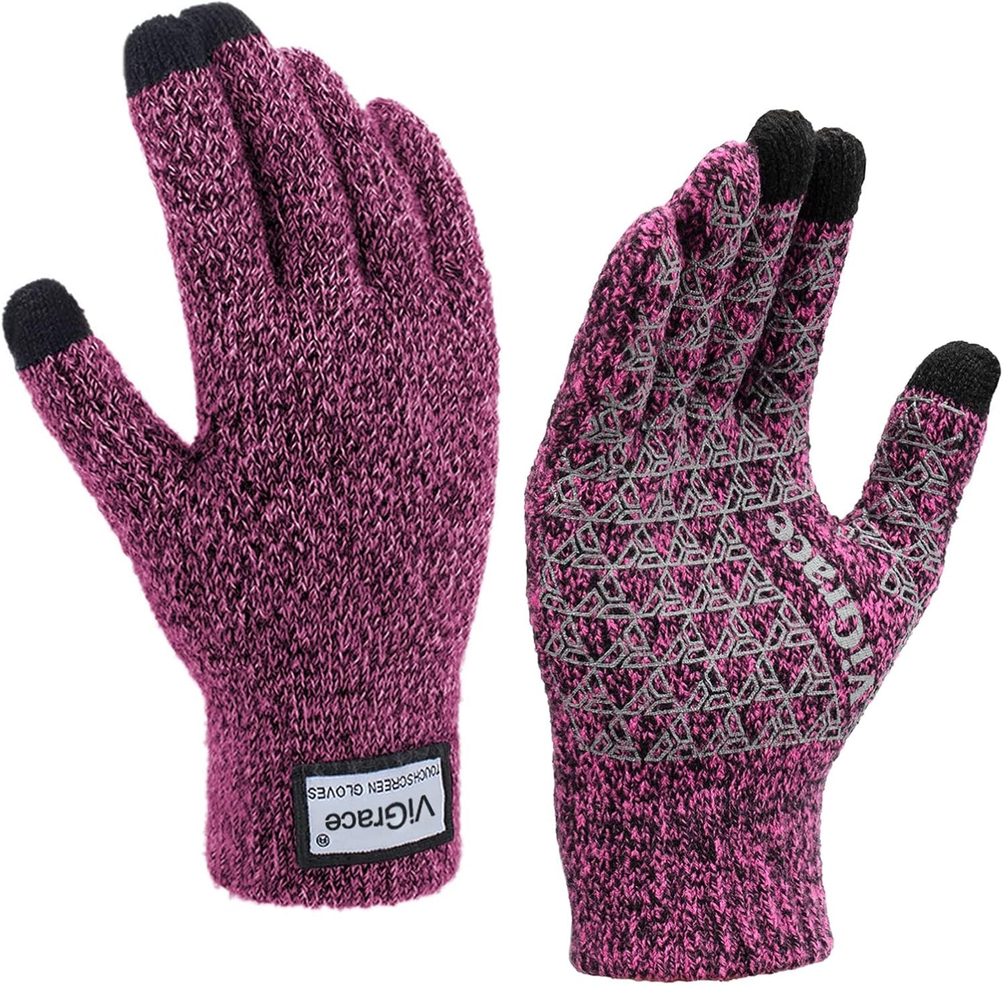 ViGrace Touchscreen Gloves: Winter Warmth & Anti-Slip Technology