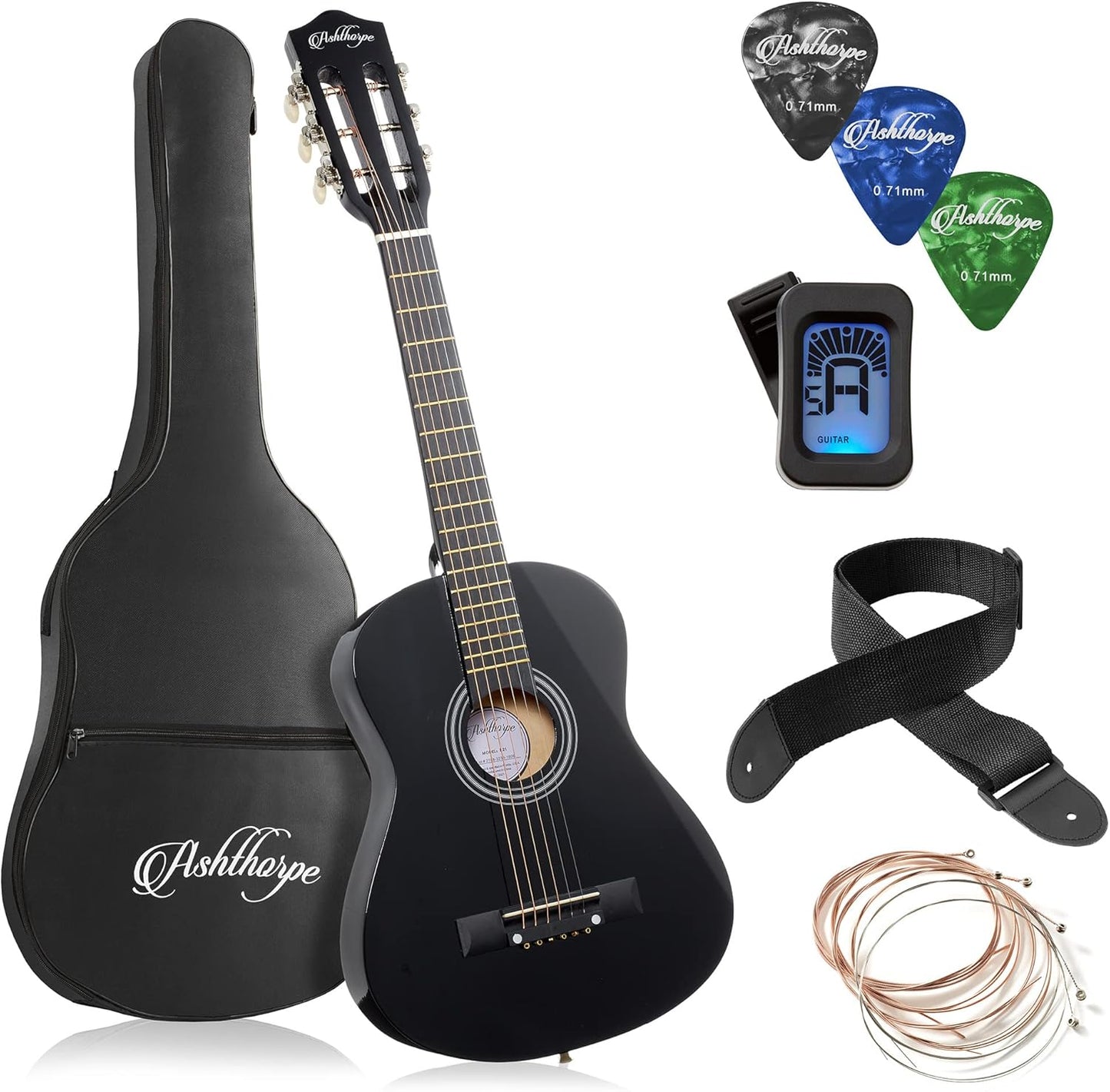 Beginner Acoustic Guitar Package - Everything You Need!