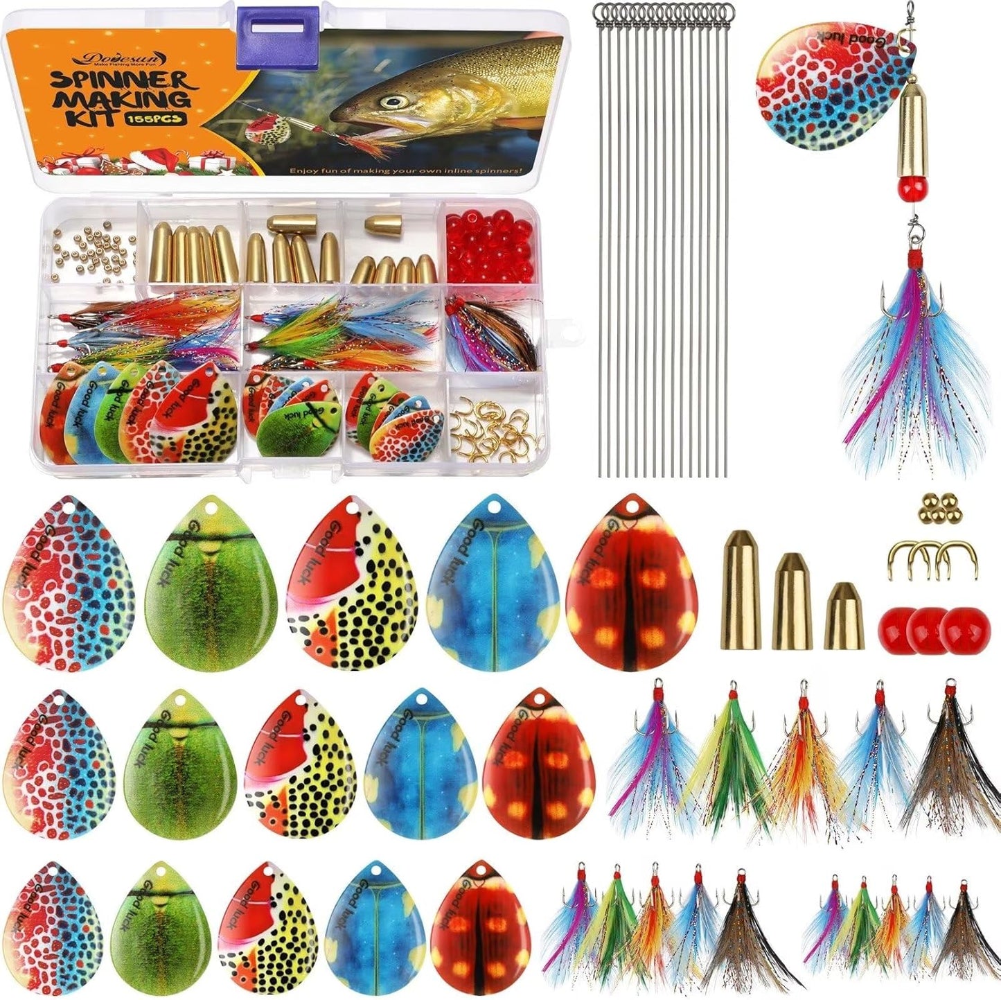 Dovesun Fishing Lure Making Kit - Create Custom Bass & Trout Lures Easily!