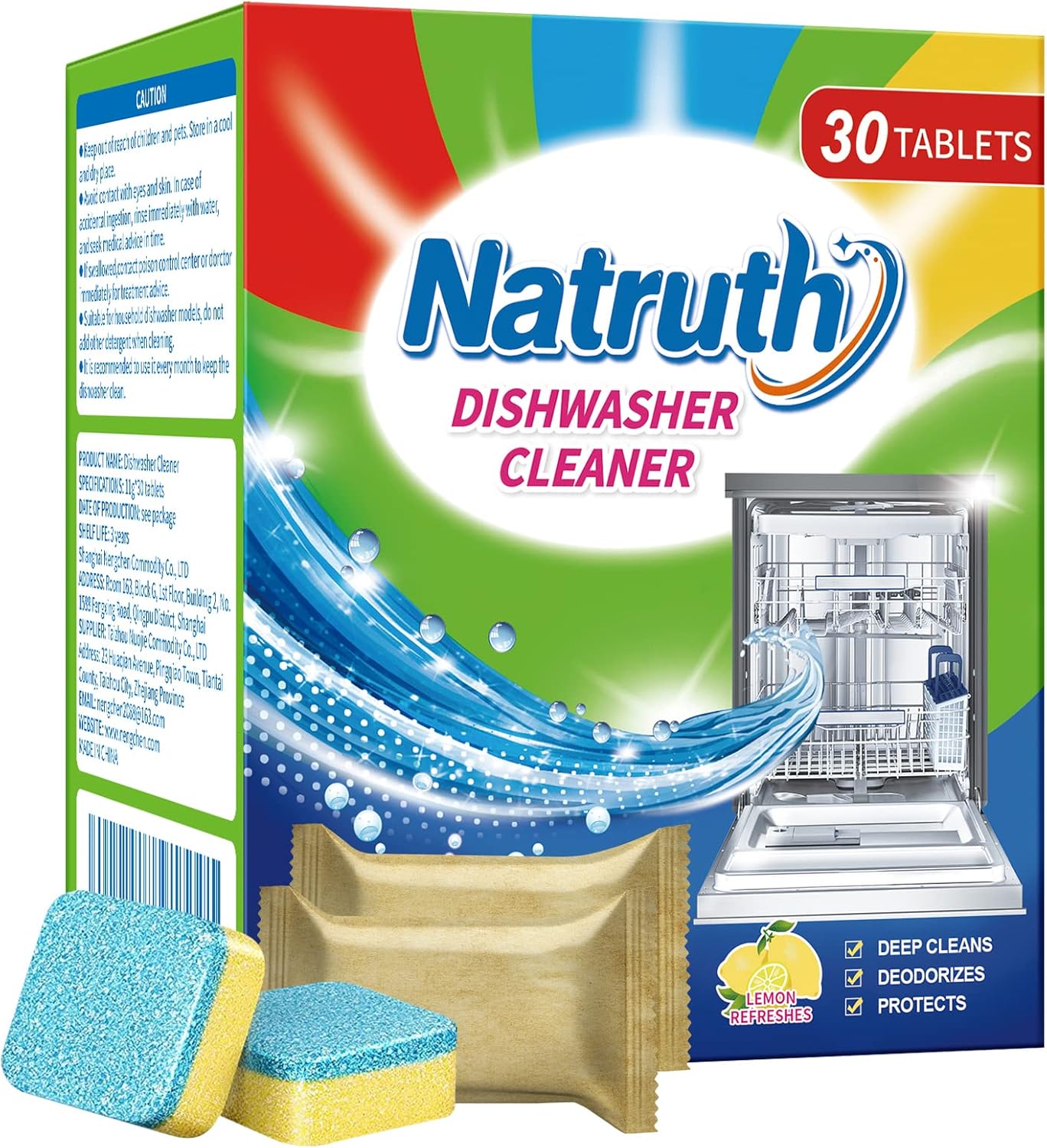 Natruth Dishwasher Cleaner & Deodorizer - Deep Cleaning & Deodorizing Power!