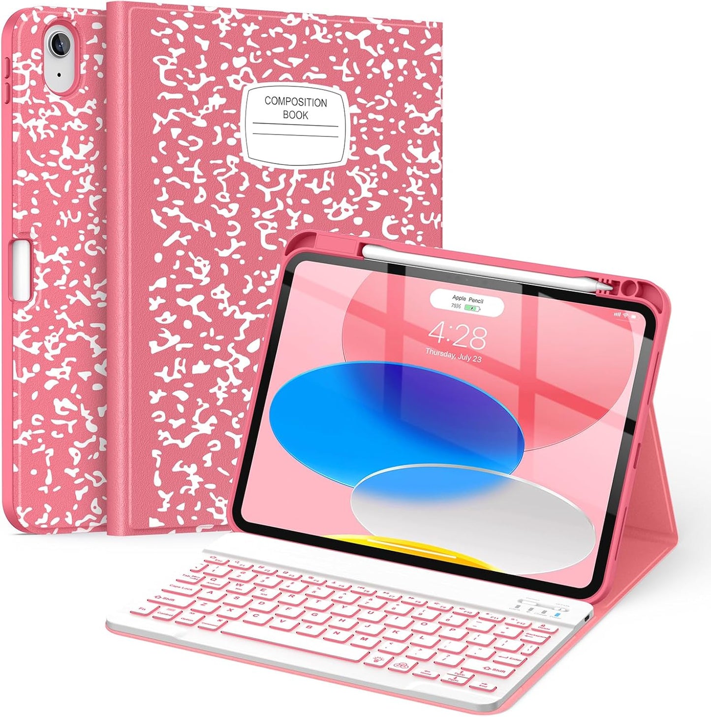 Supveco Keyboard Case for iPad 11&10.9 Inch with Backlit Keys