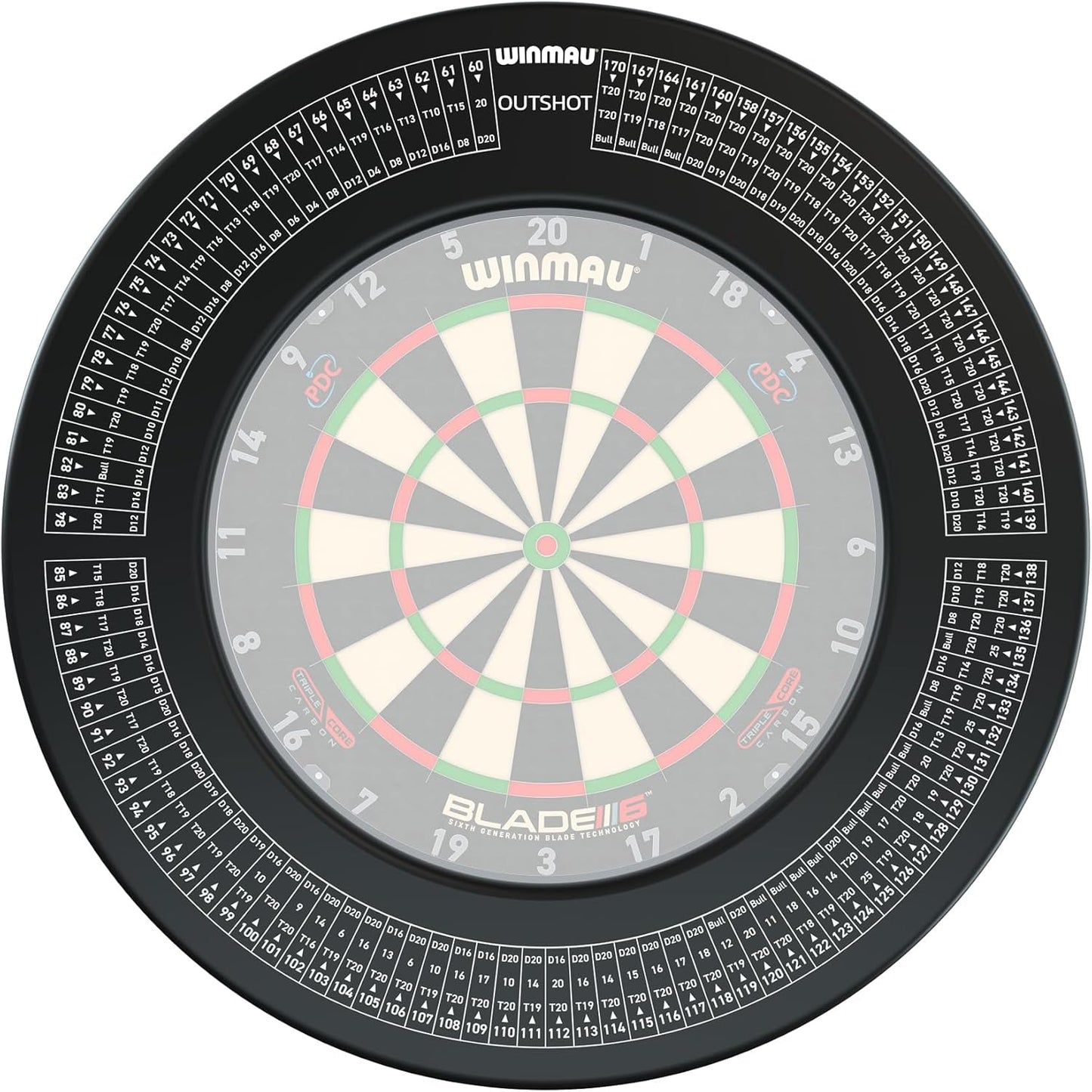 WINMAU Pro-Line Dartboard Surround for Home and Club Use