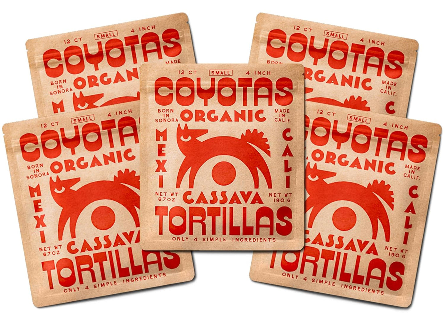 Coyotas Organic Cassava Tortillas - Grain-Free & Vegan Delight
