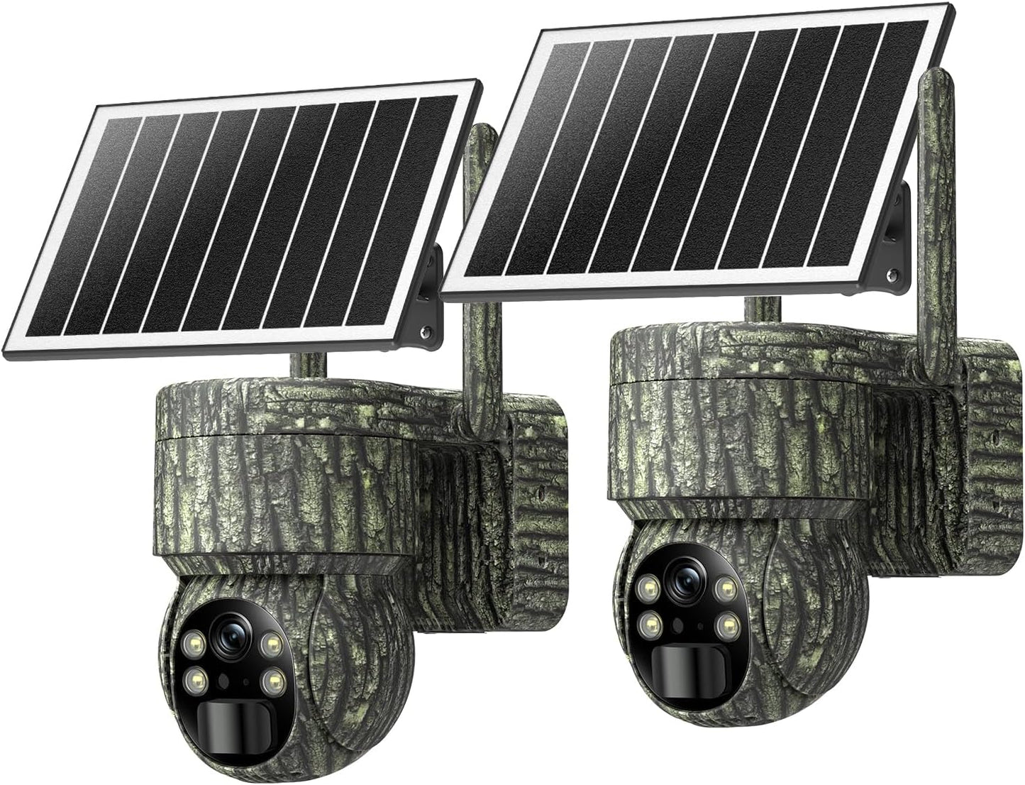 4G LTE Trail Cams 2 Pack, Unlimited Data, 360Live Video, Solar Powered HD Camera