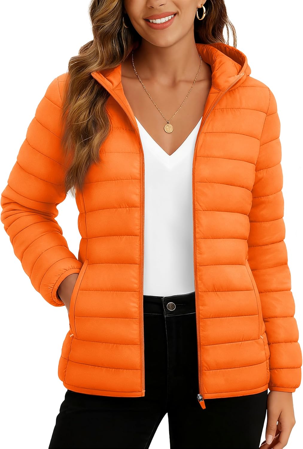TACVASEN Women's Lightweight Puffer Jacket for Winter Wear