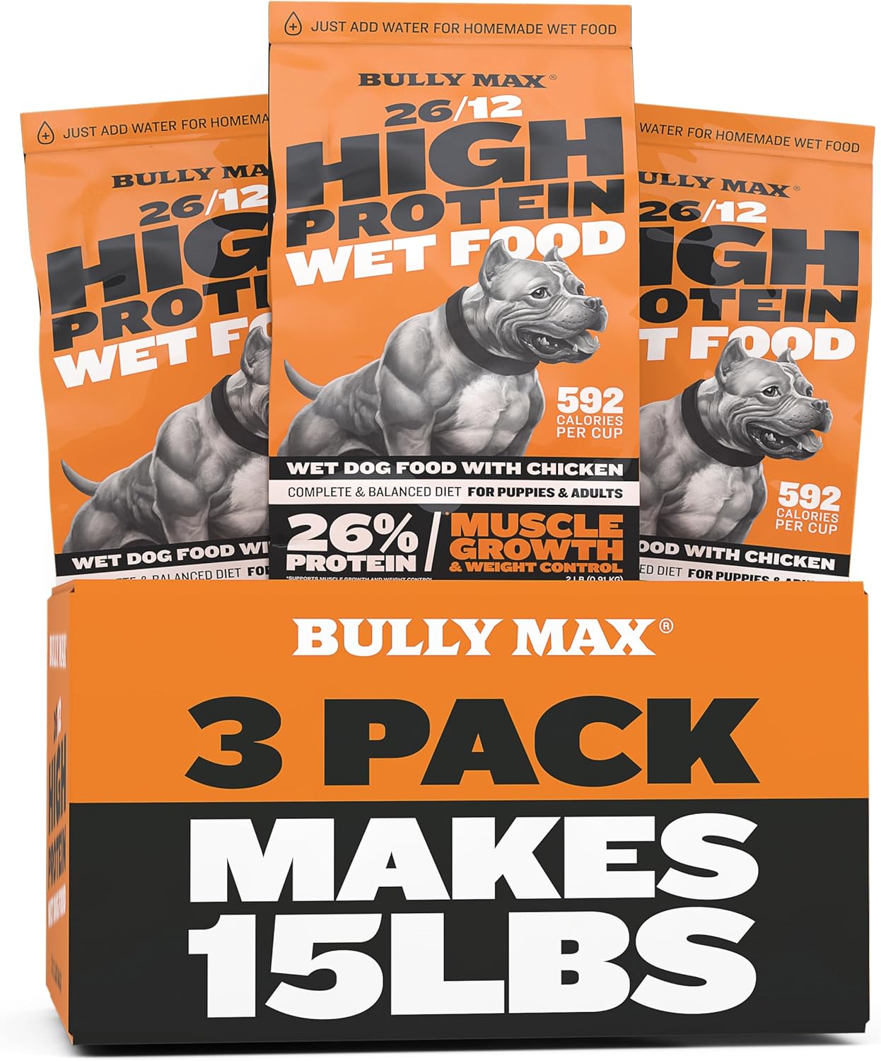 Bully Max High Protein Wet Dog Food for Healthy Growth