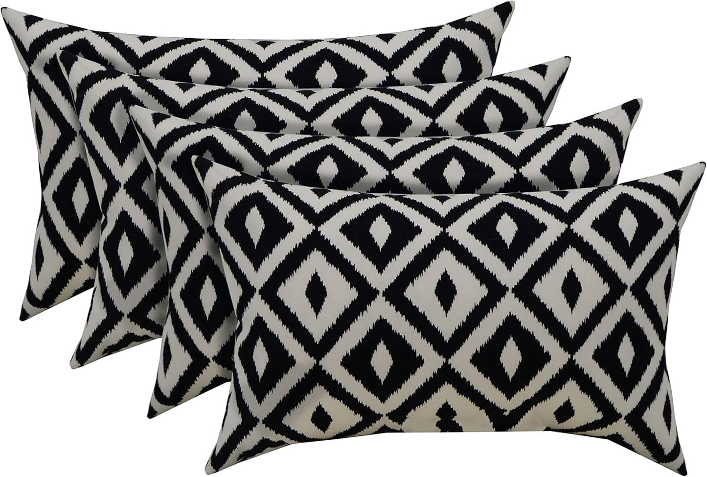 RSH Decor Indoor Outdoor Set of 4 Decorative Lumbar Pillows