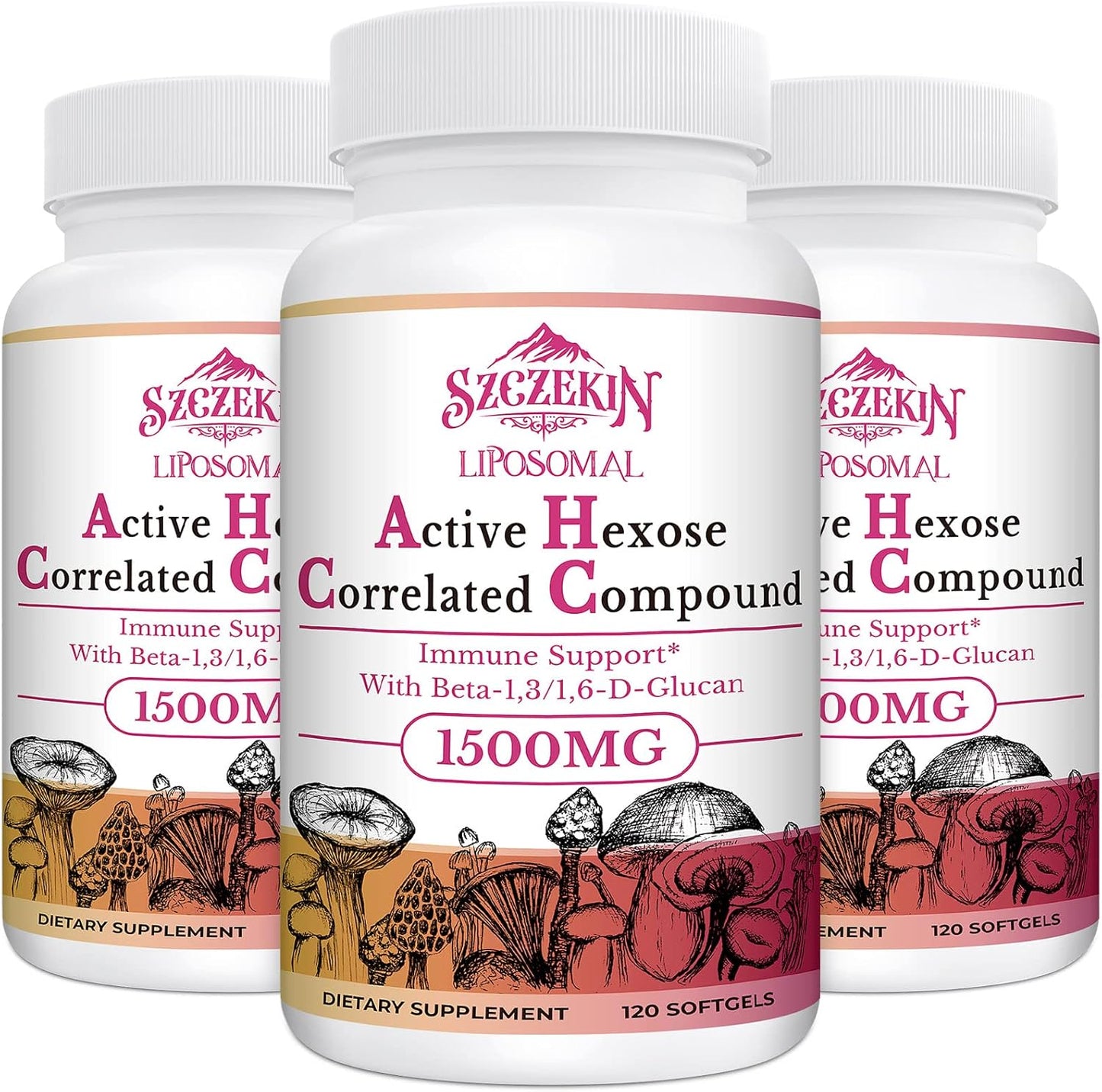 1500mg Liposomal Active Hexose Correlated Supplement for Immunity