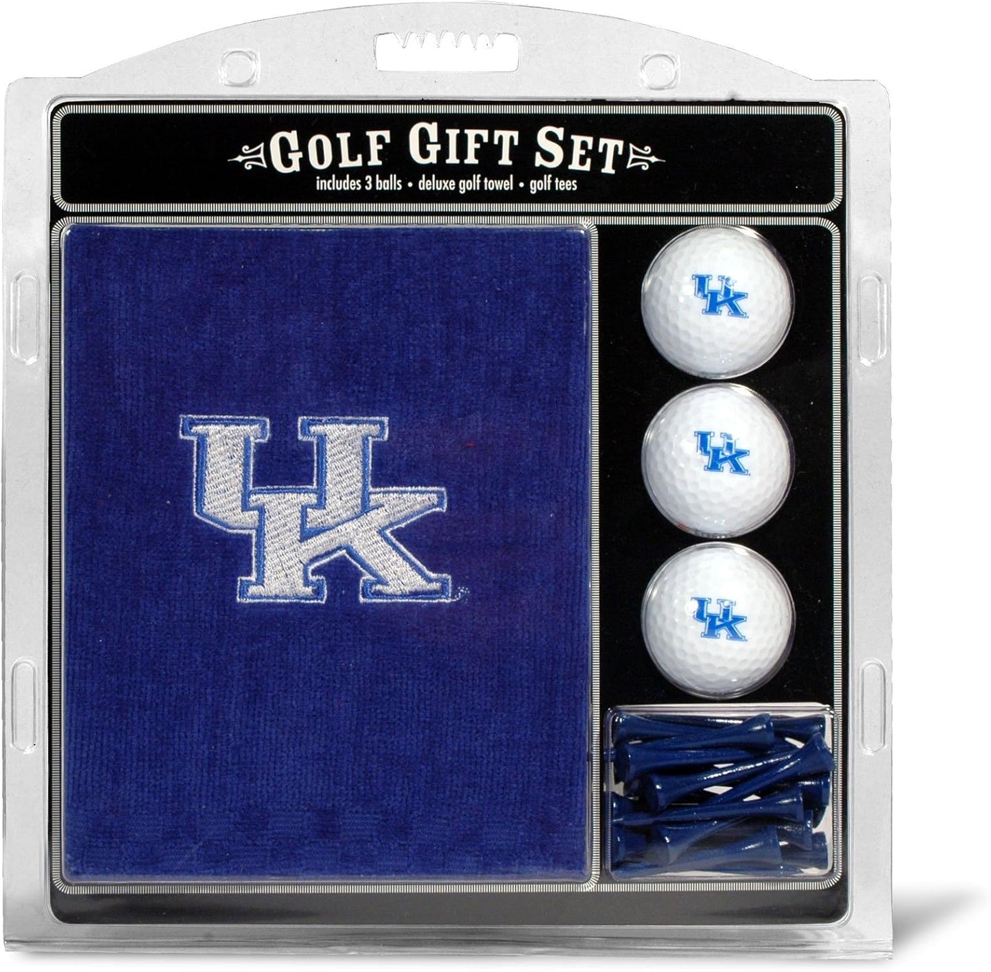 Team Golf NCAA Gift Set with Towel, Balls, and Tees for Fans