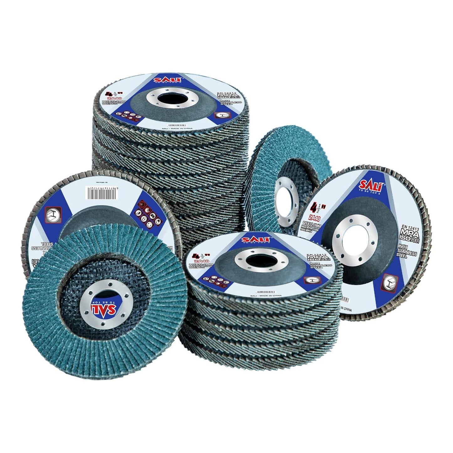 Sali 20 Pack Zirconia Flap Disc 40 Grit for Angle Grinders