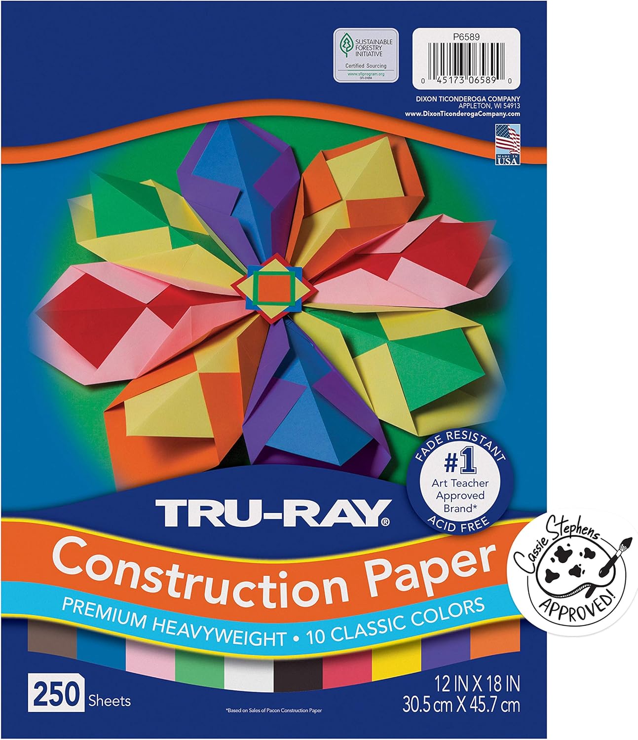 Tru-Ray Construction Paper Bulk Assortment for Creative Projects