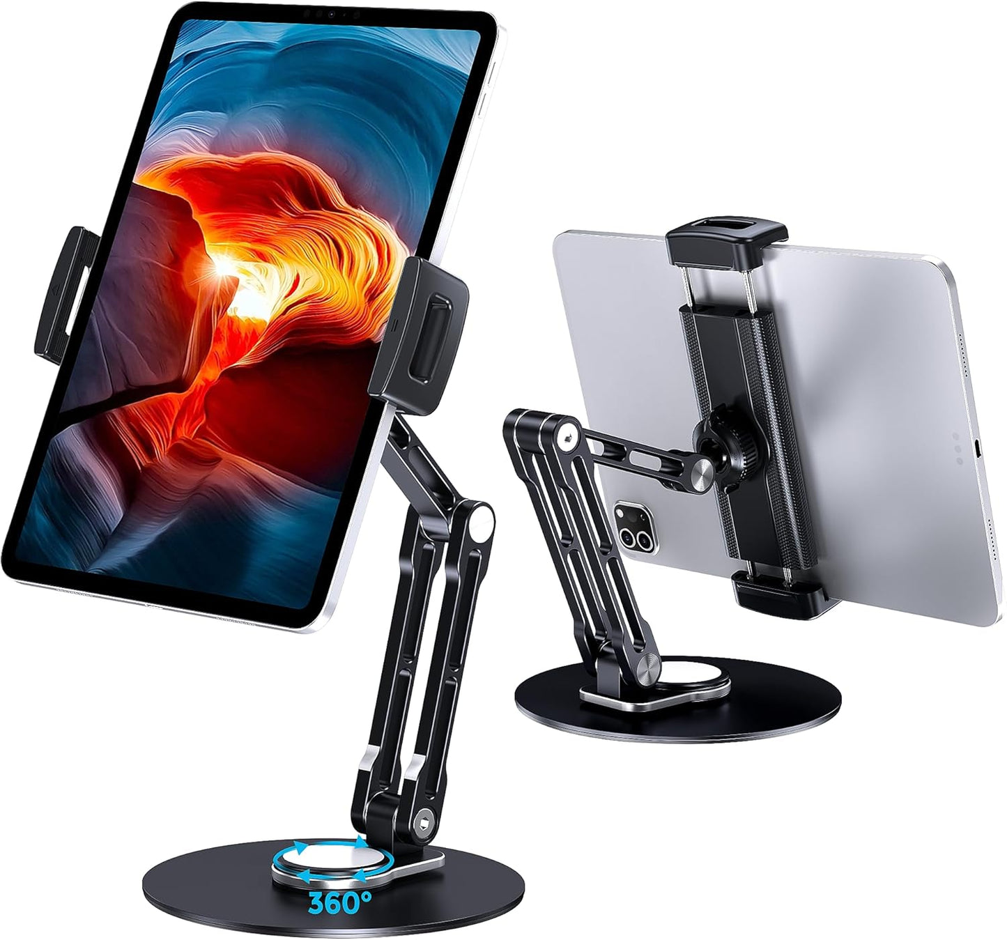 Adjustable Tablet Stand Holder with 360 Rotation for iPad Use