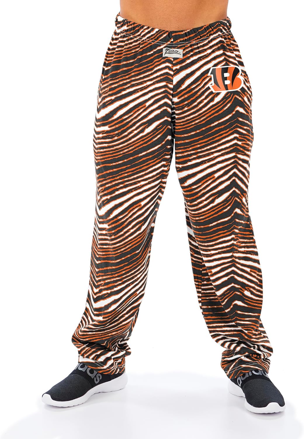 Zubaz Men's Zebra Track Pant for Ultimate Team Pride