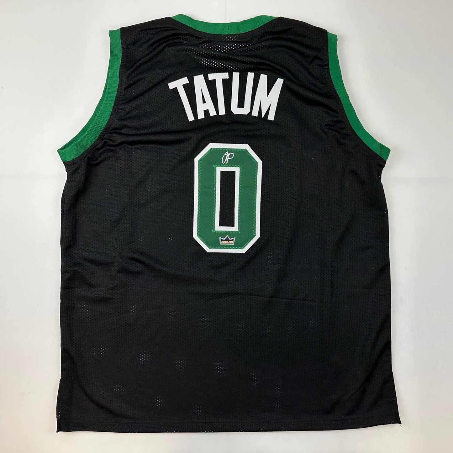 Facsimile Autographed Jayson Tatum Boston Black Jersey XL