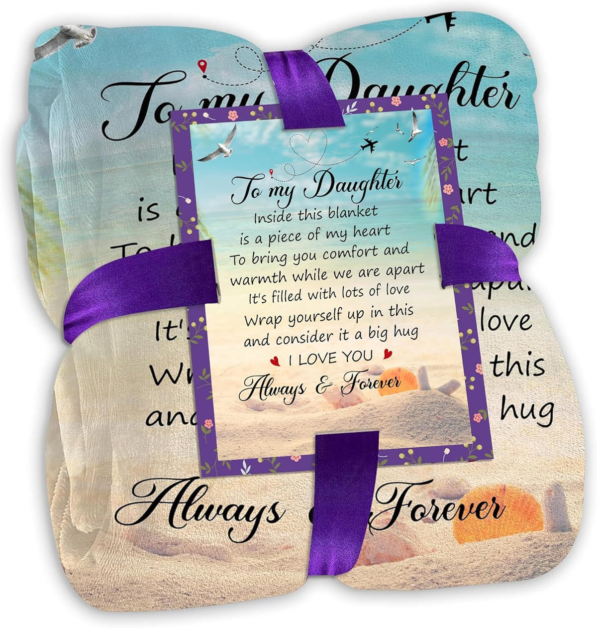Daughter Gifts from Mom and Dad - Cozy Throw Blanket 50x60 in