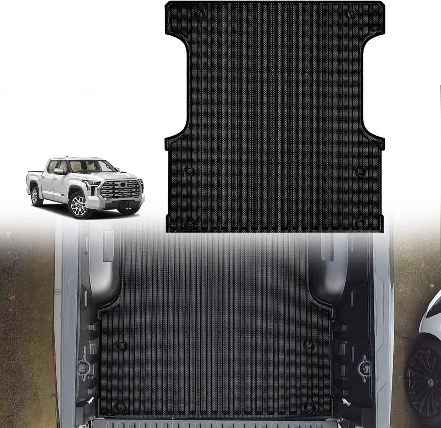 TripleAliners Truck Bed Mat for 2022-2026 Toyota Tundra CrewMax