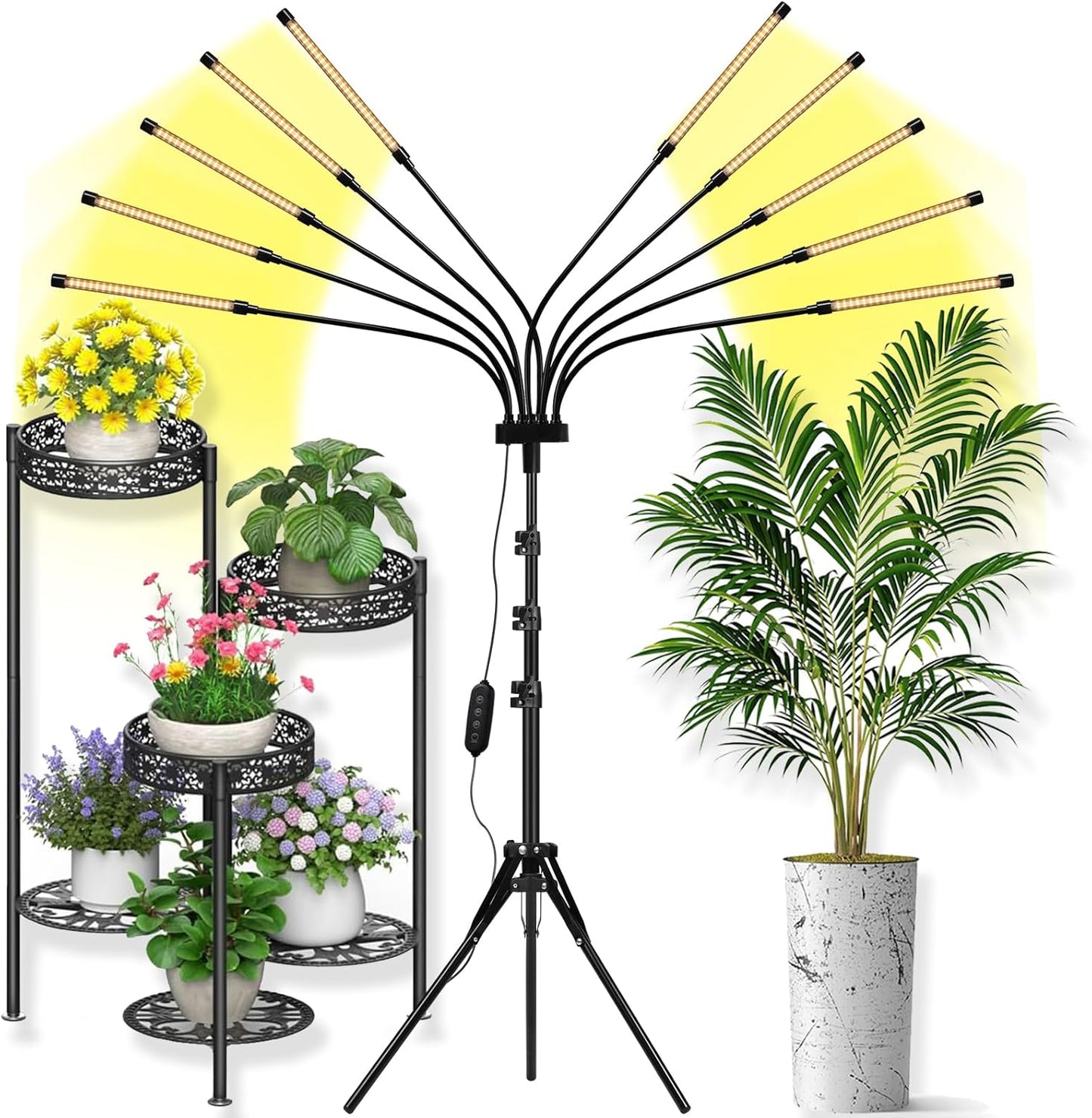 Full Spectrum Grow Lights for Indoor Plants with Tripod Stand