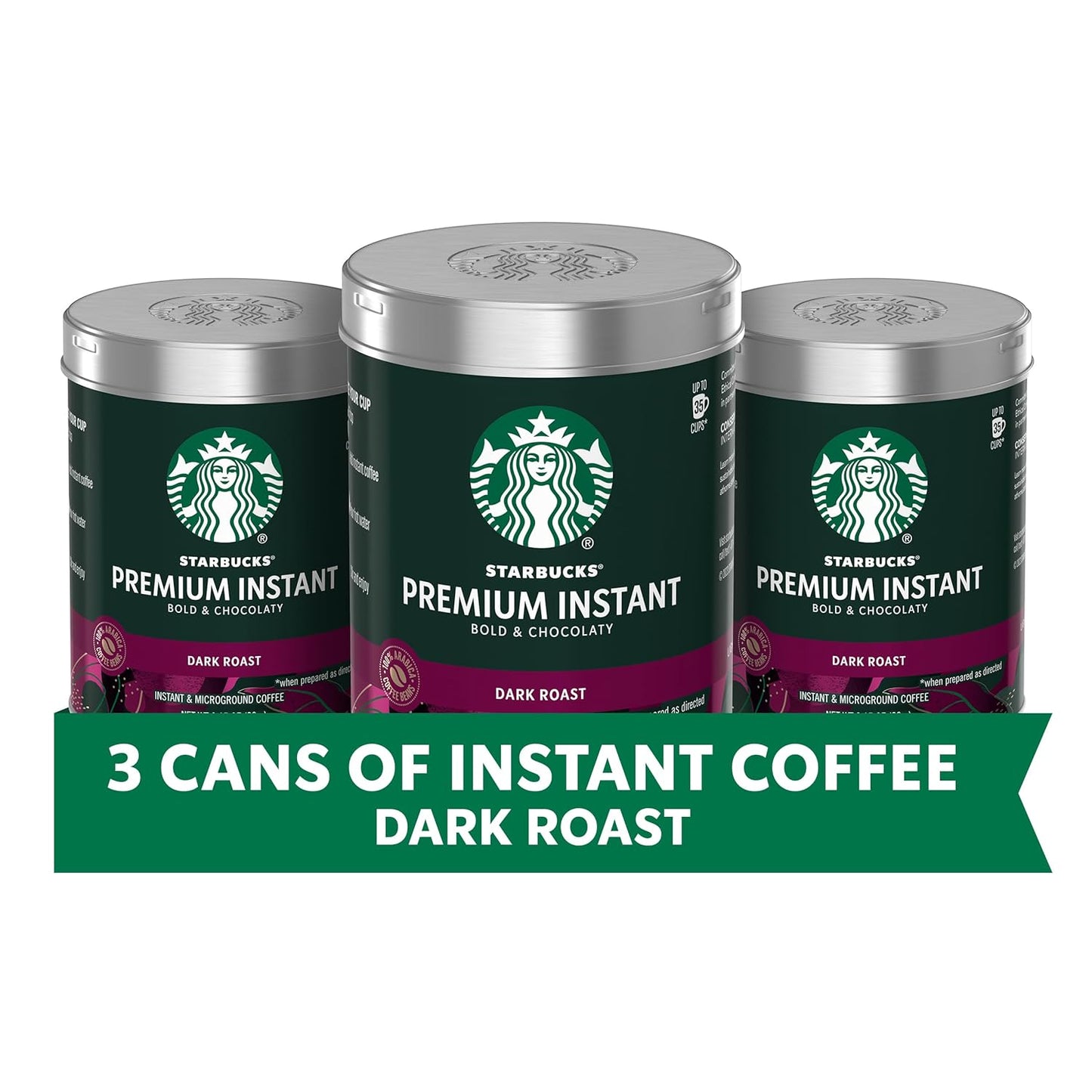 Starbucks Premium Instant Dark Roast 3 Pack