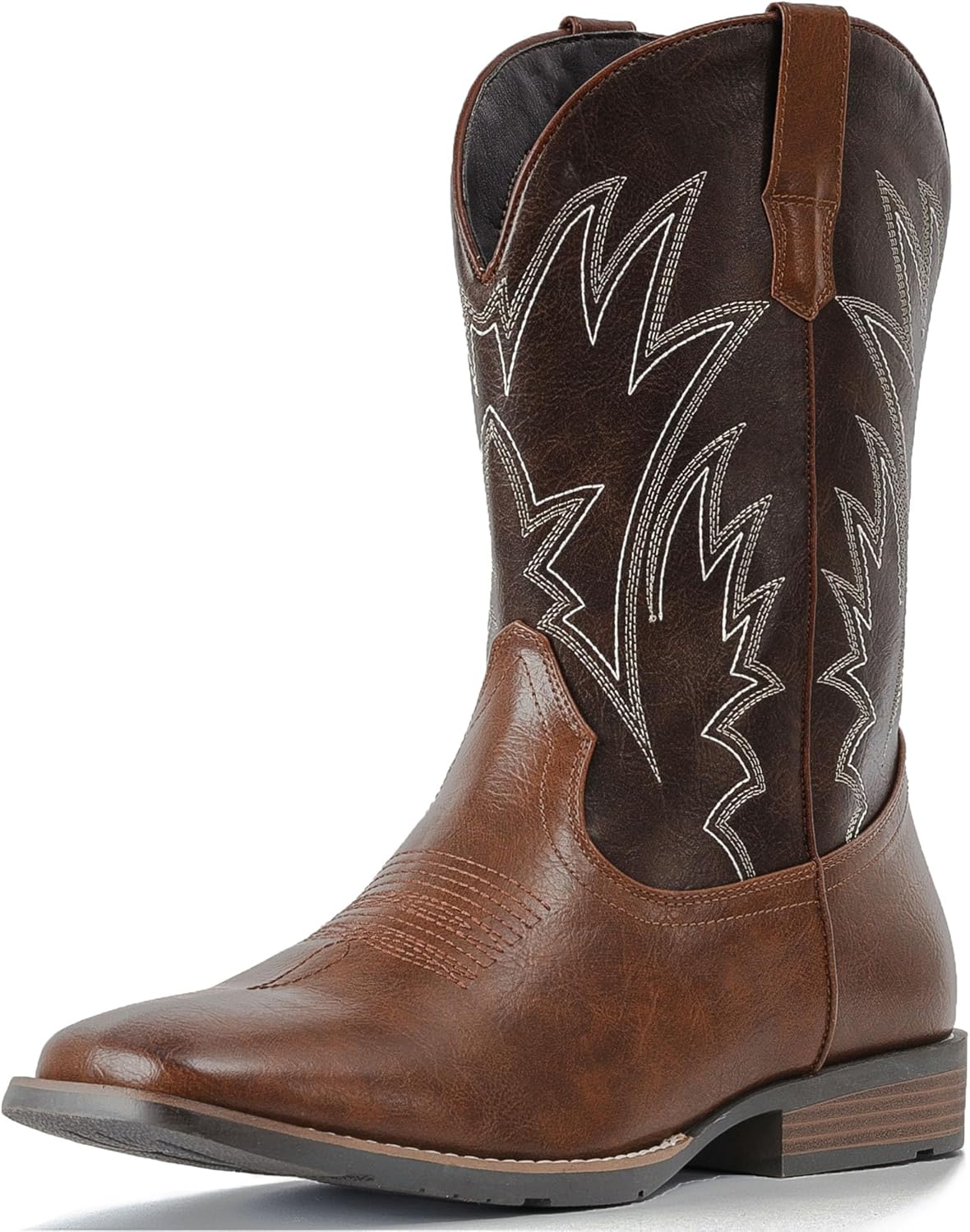 Durable Classic Cowboy Boots for Men with Square Toe Design