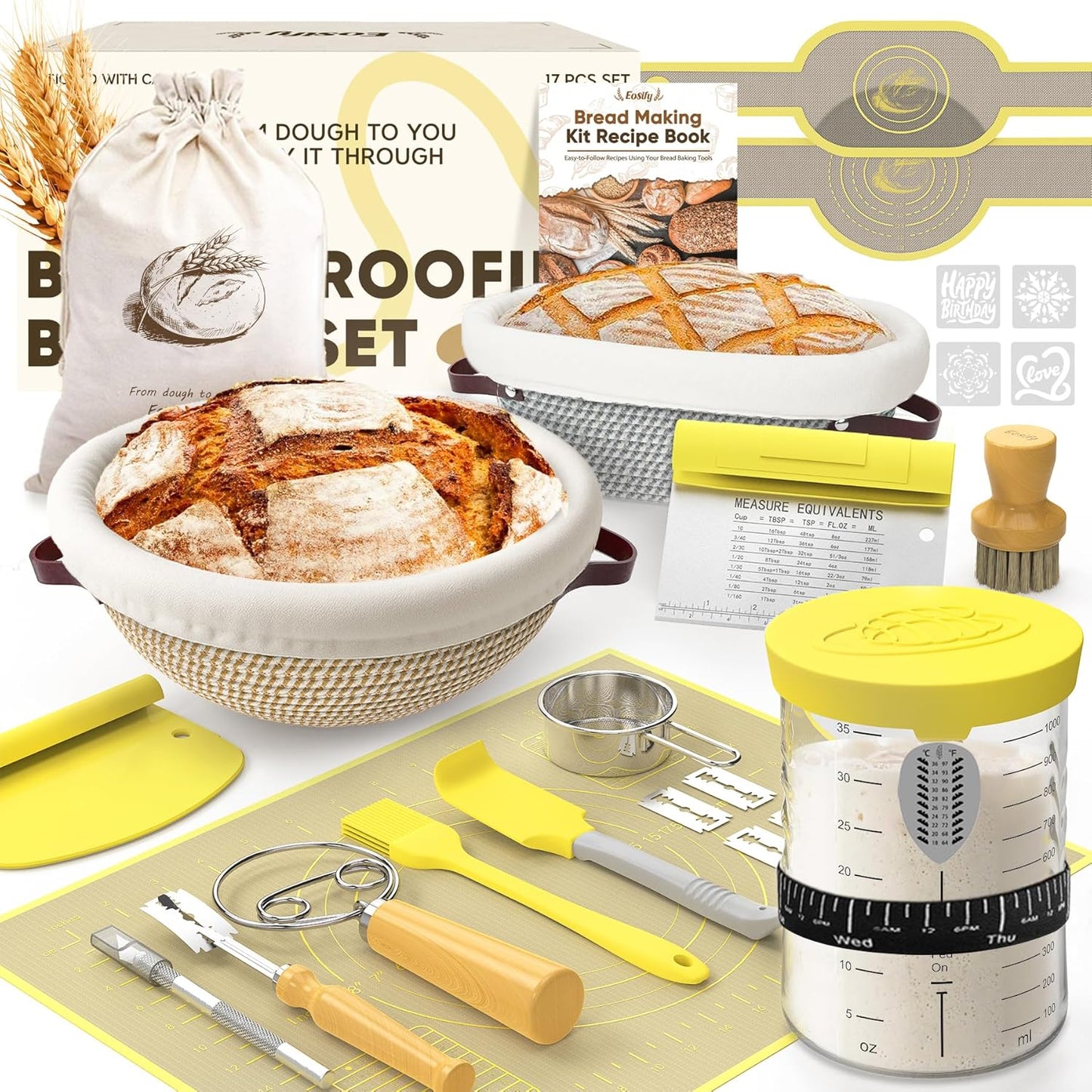 Complete Sourdough Starter Kit for Beginners and Moms