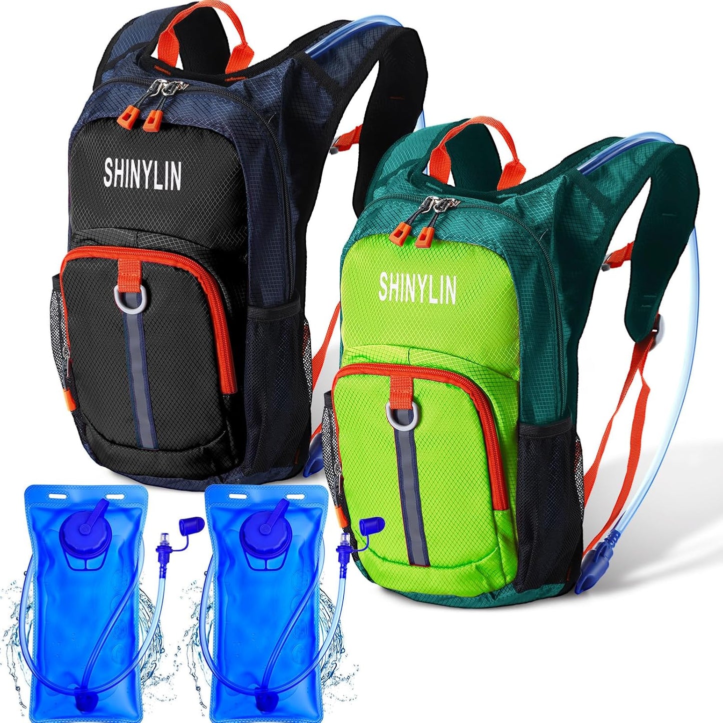 Kids Hydration Backpack Set with 1.5L Bladder for Outdoor Fun