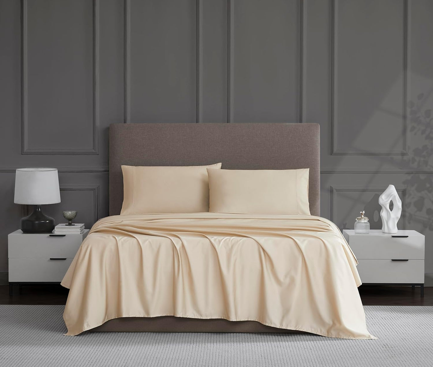 Linen Closet Luxury Cotton 1200 Thread Count King Sheet Set