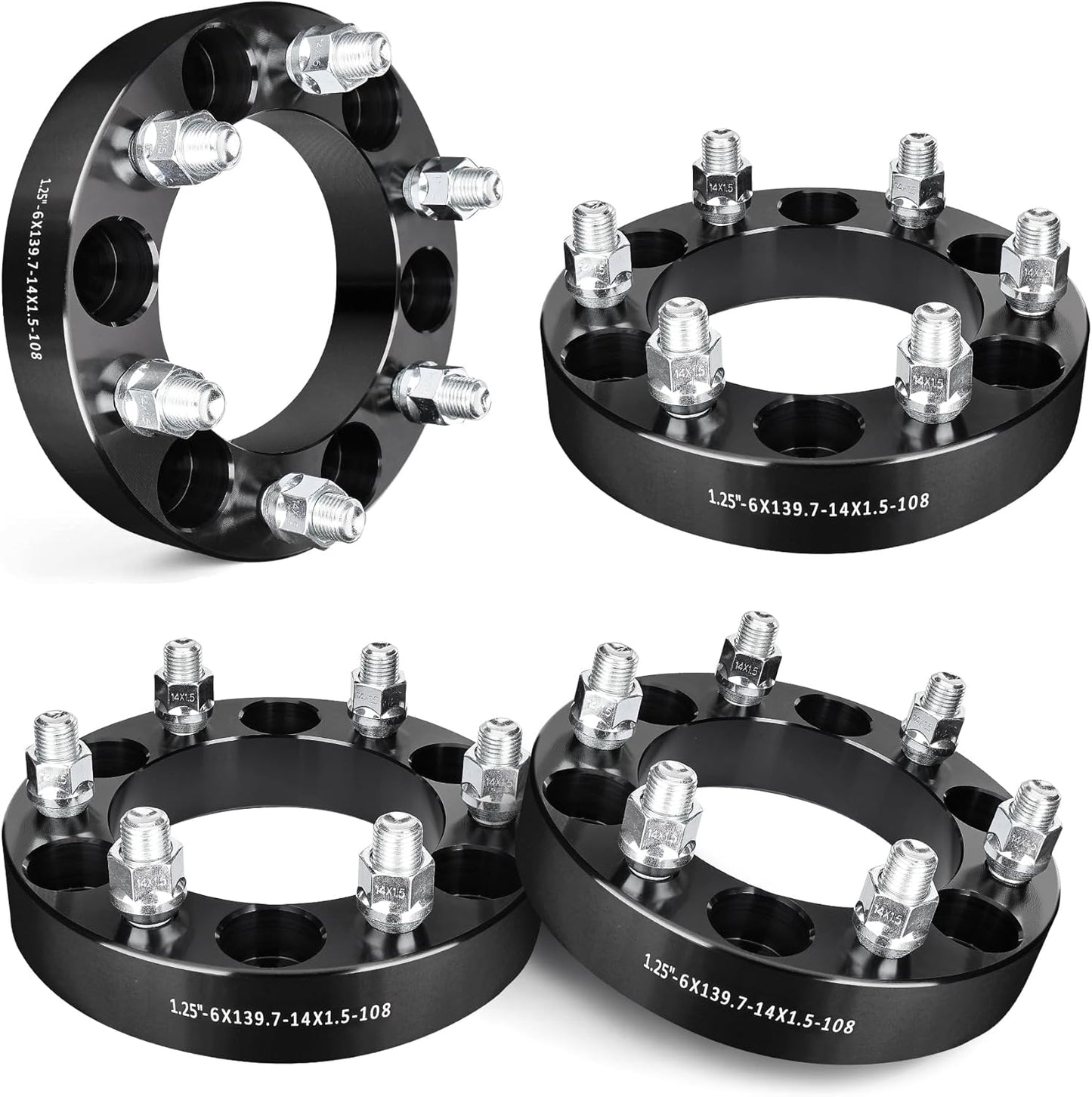 EVIL ENERGY 6x5.5 Wheel Spacers 1.25 inch for Chevy Silverado