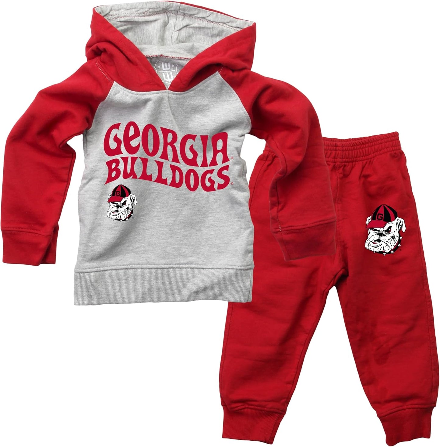 Wes and Willy Infant and Toddler College Hoodie and Pant Set