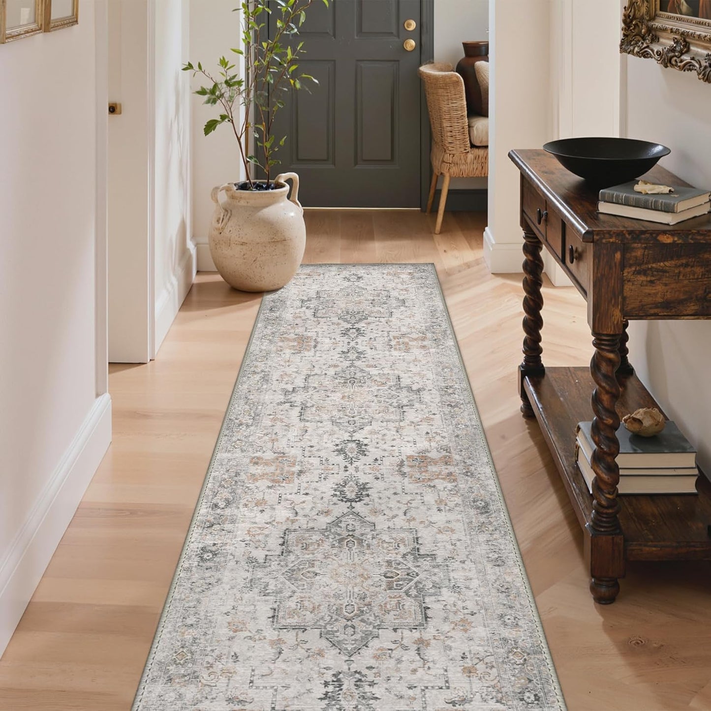 GENIMO 2X8 Runner Rug Non Slip, Machine Washable for Home