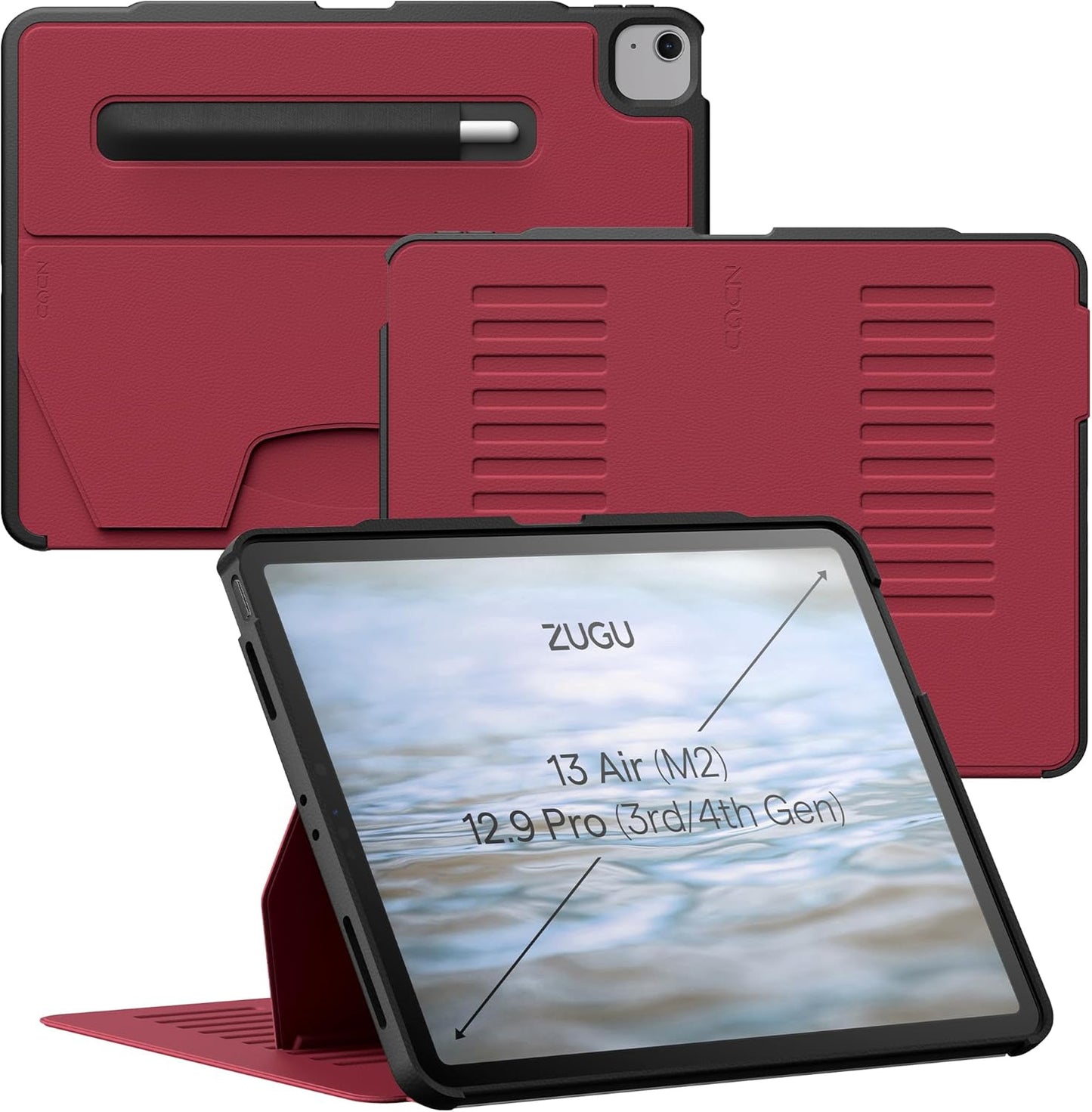 Zugu Case for iPad Air 13 Inch M3 2025 & M2 2024, Slim Cover