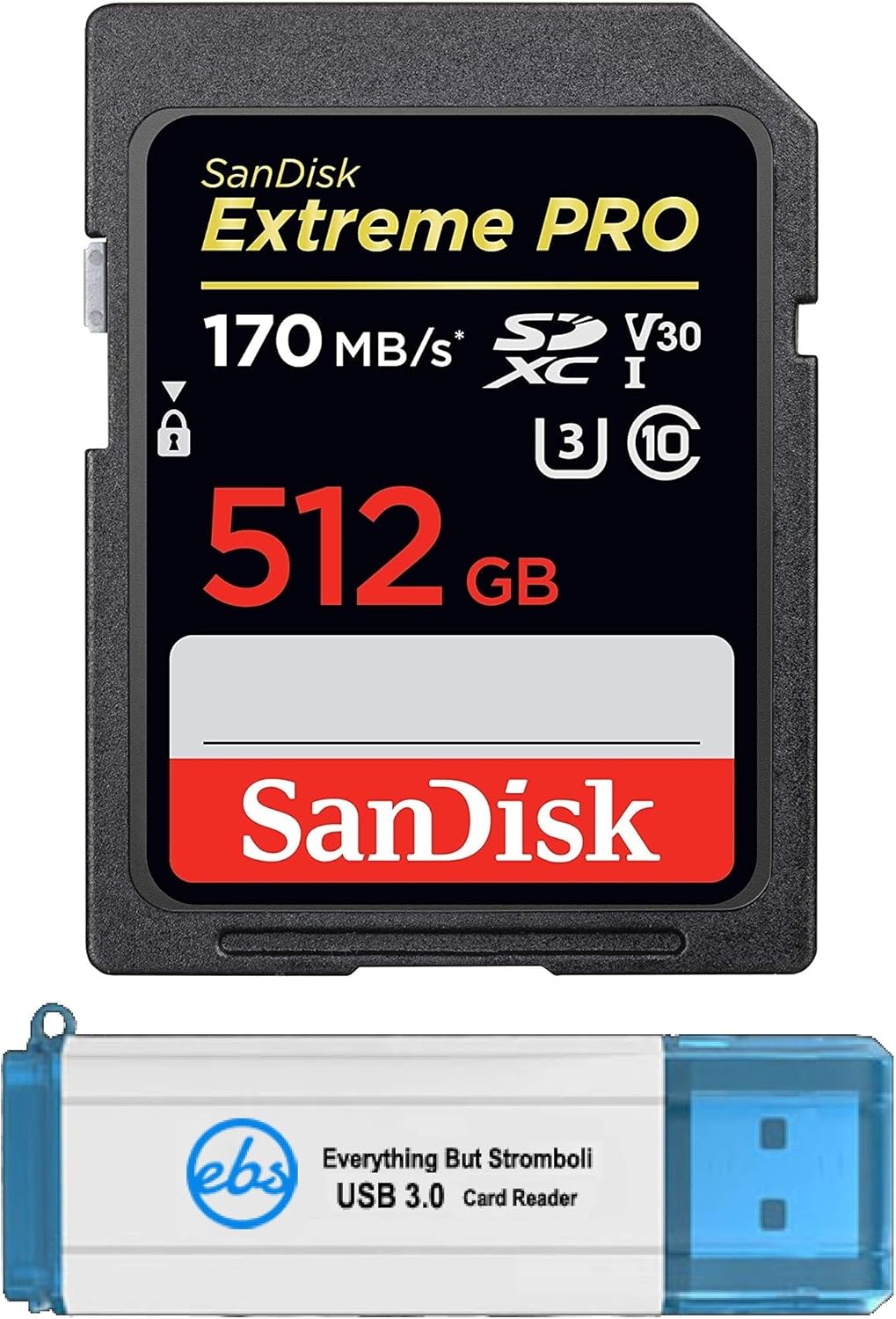 512GB SanDisk Extreme Pro SD Card Bundle