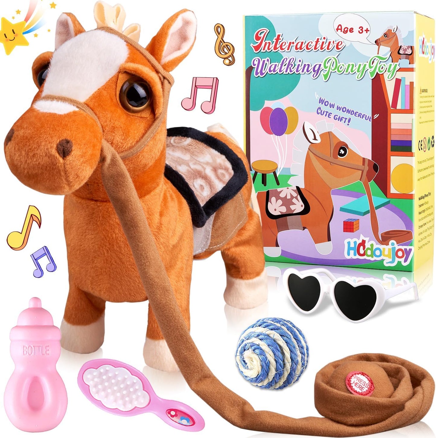 Interactive Singing Pony Toy for Kids by HCdoujoy