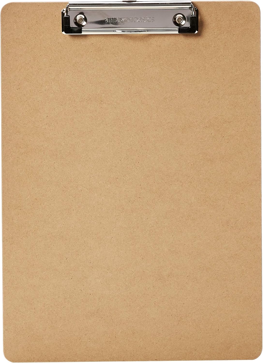 Set of 6 Brown Hardboard Clipboards for Office Efficiency