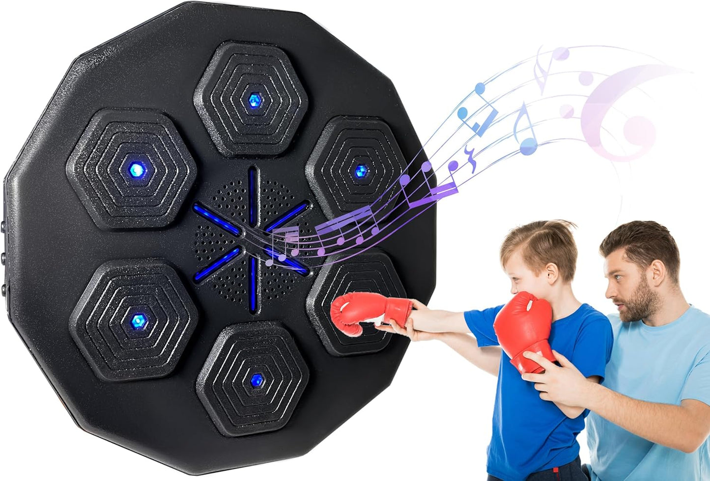 Kids' Wall Mounted Music Punching Pad - Focus & Agility Training