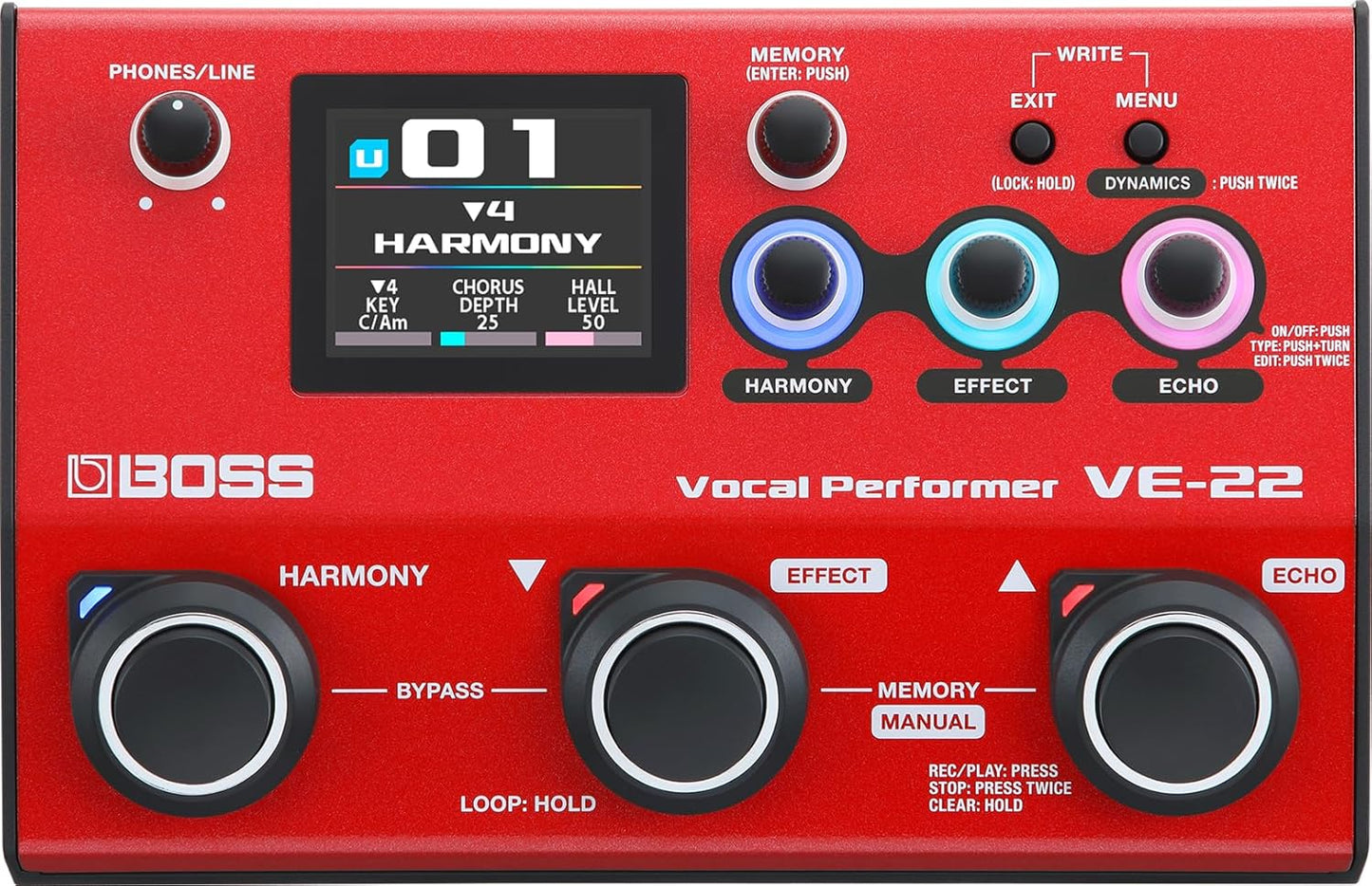 BOSS VE-22 Vocal Performer: Advanced Multi-Effects Processor