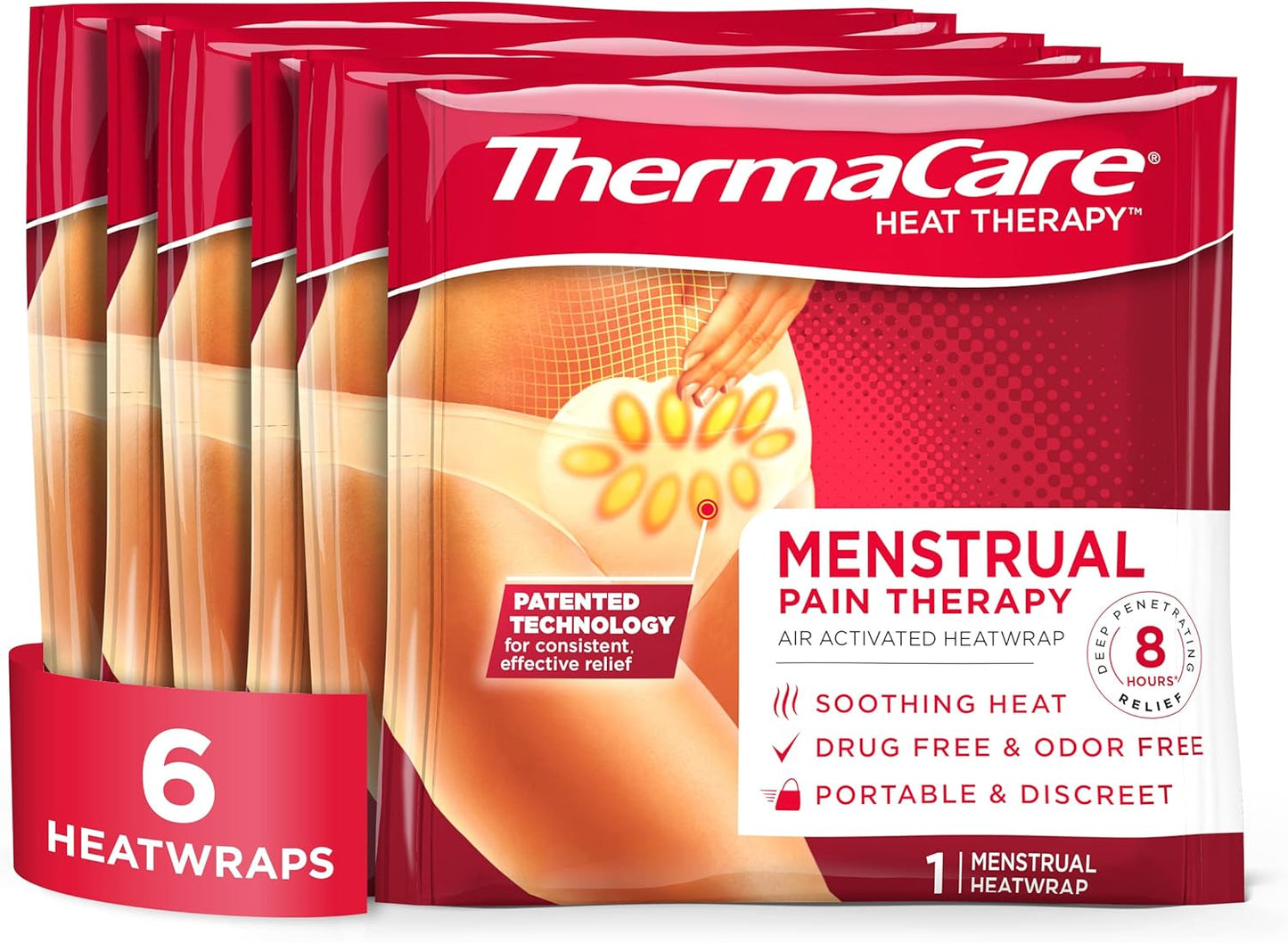 ThermaCare Menstrual Heating Patches for Cramp Relief