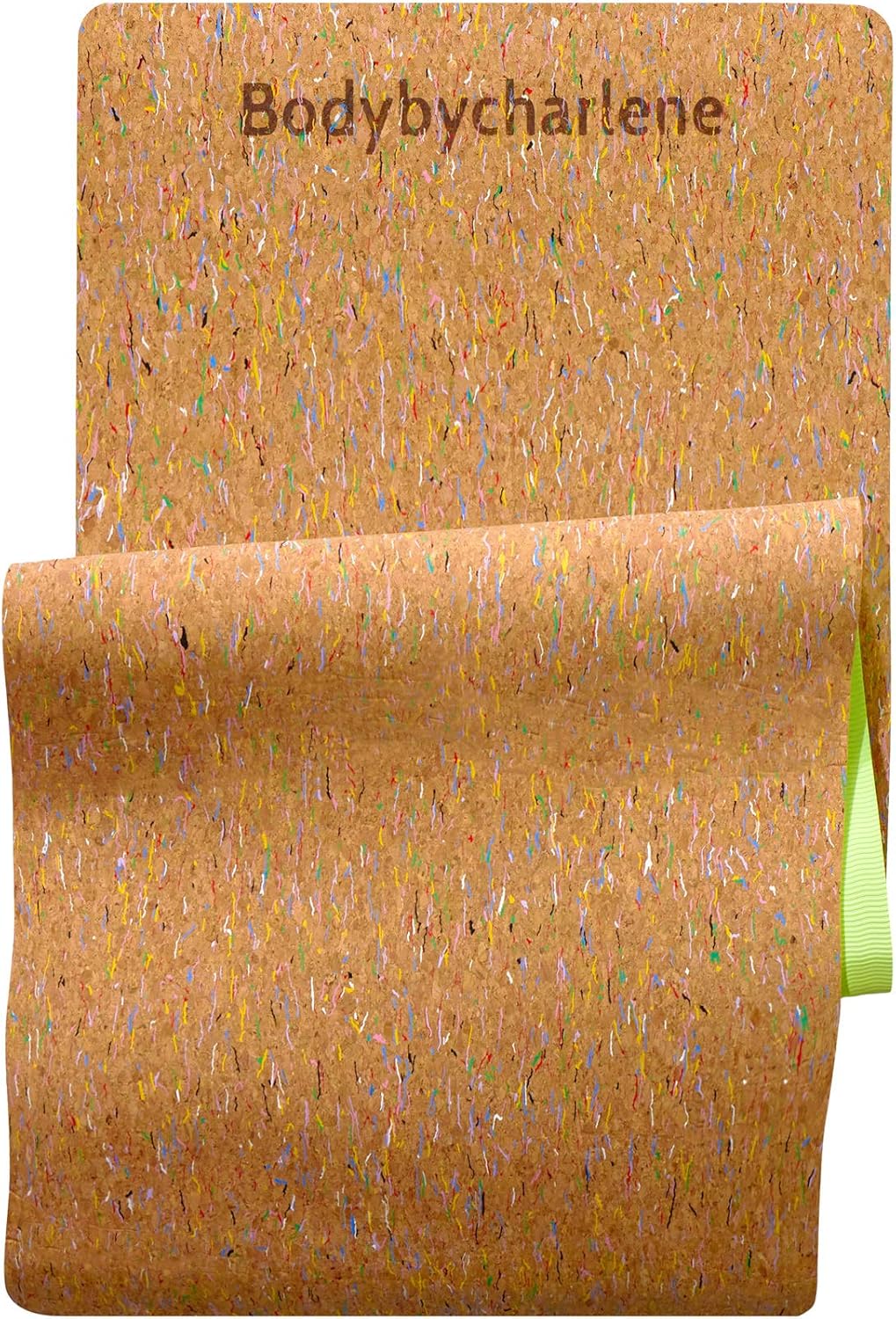 Non-Slip Cork Yoga Mat by Bodybycharlene - Ultimate Grip and Support!